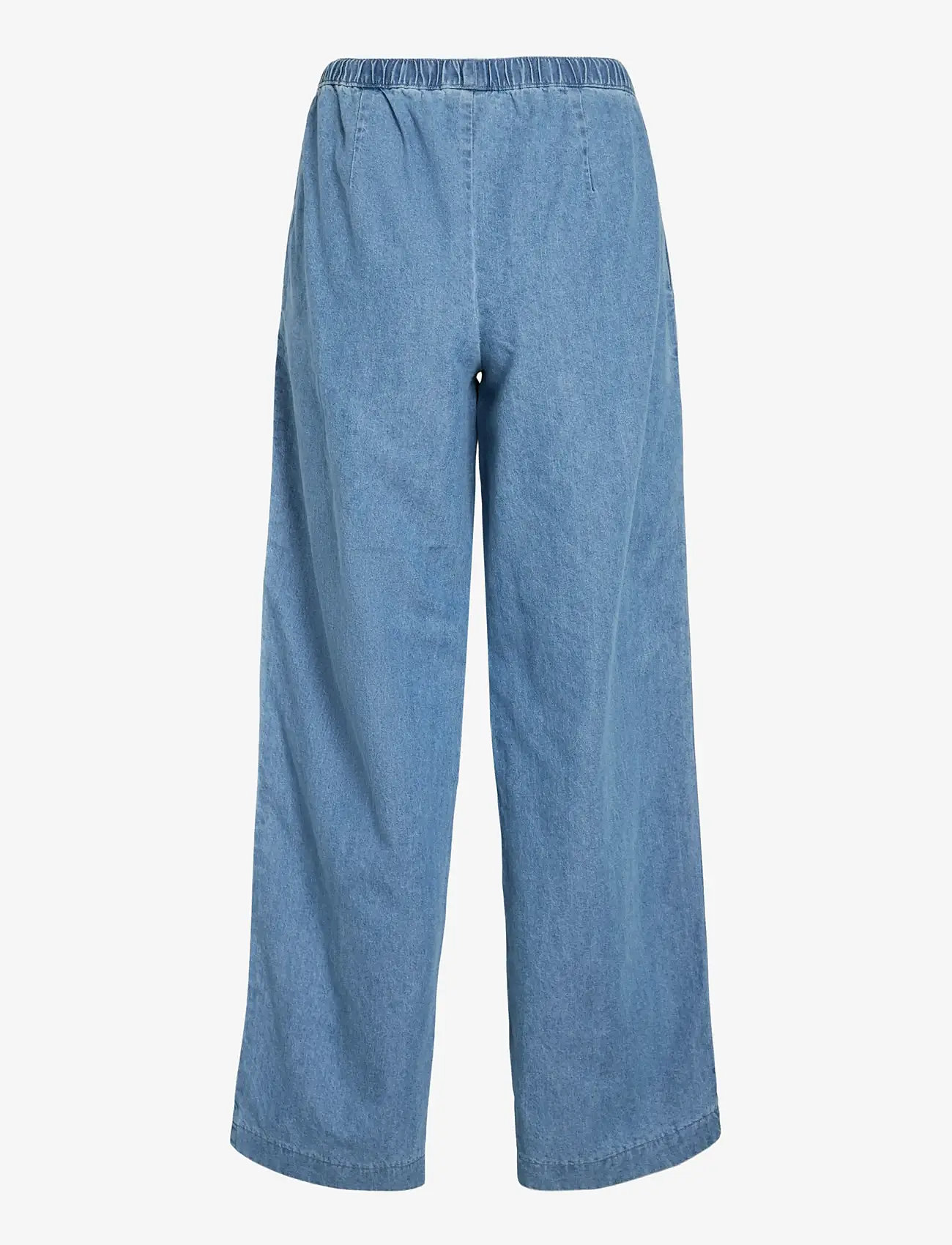 Vila - VICONGA RW STRING DENIM PANTS - laveste priser - light blue denim - 2