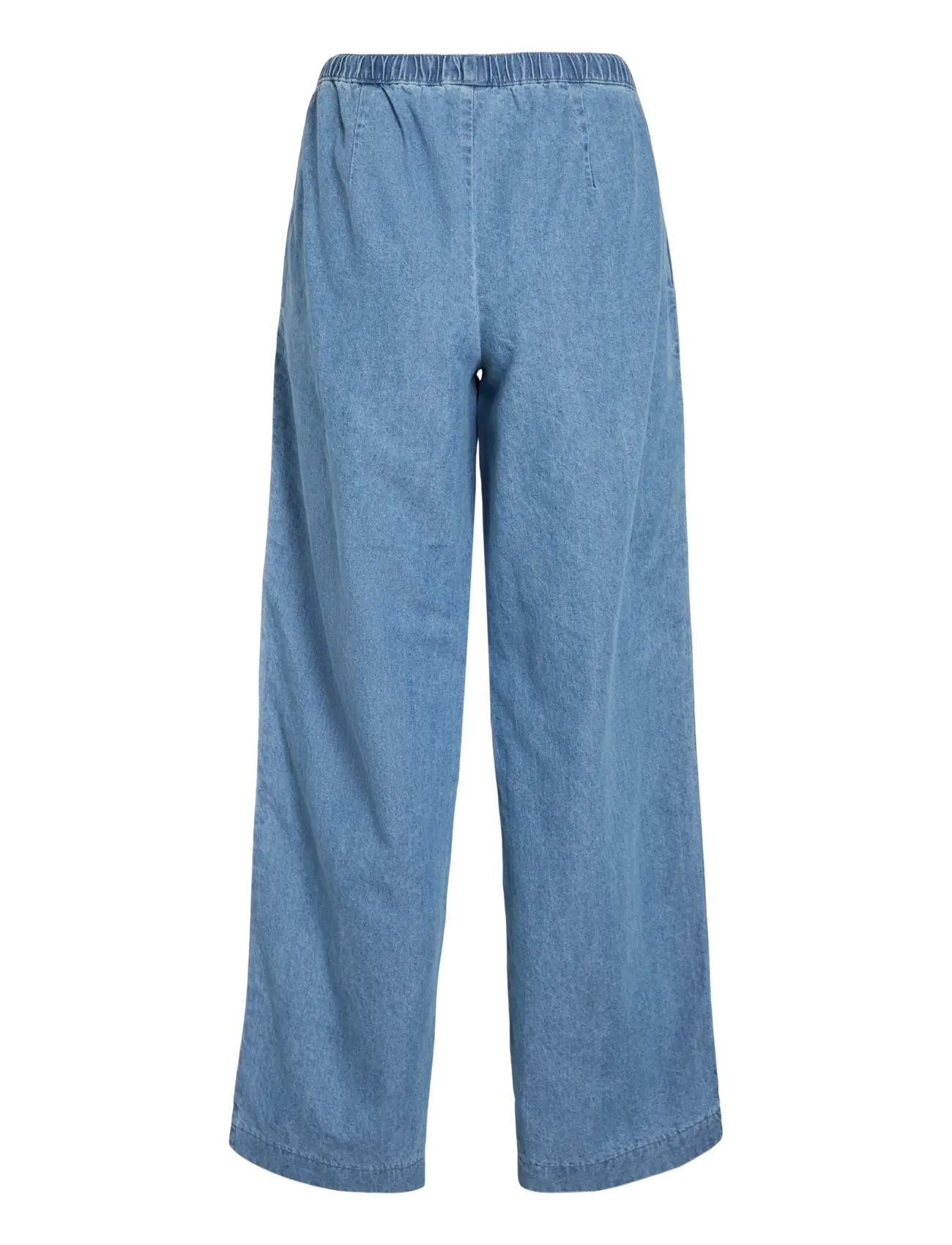 Vila - VICONGA RW STRING DENIM PANTS - vida byxor - light blue denim - 2