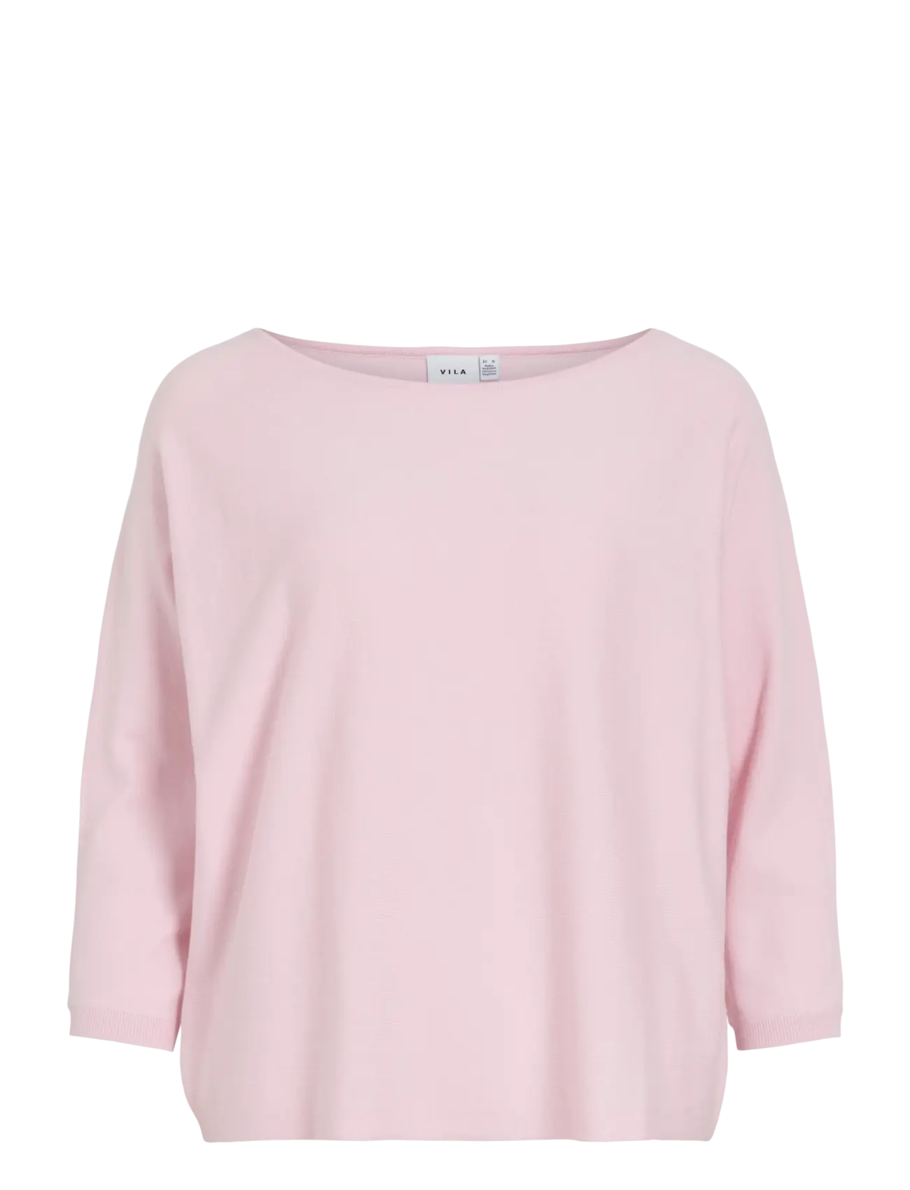 VIMALU BOATNECK 3/4 SLEEVE KNIT TOP-NOOS - CHERRY BLOSSOM