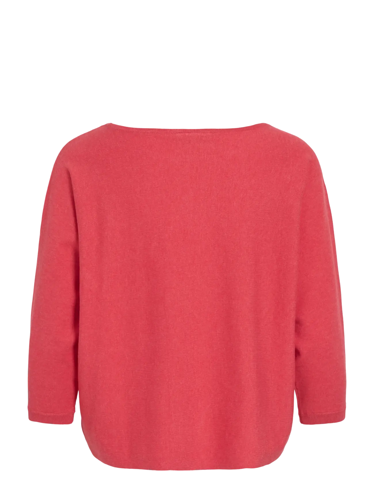 Vila - VIMALU BOATNECK 3/4 SLEEVE KNIT TOP-NOOS - sviitrid - hibiscus - 2