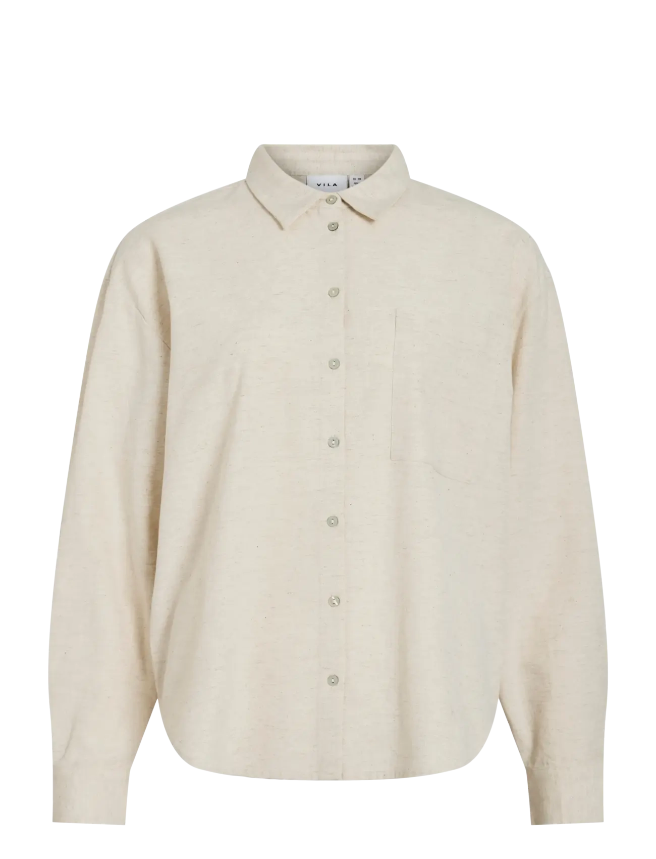 VILA Viprisilla L/S Loose Shirt - Noos Beige - 36 - Damen