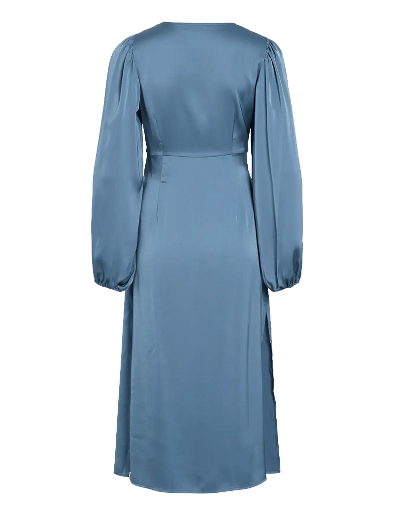 Vila - VISCHASTA L/S CUT OUT MIDI DRESS - cocktailklänningar - vintage indigo - 2