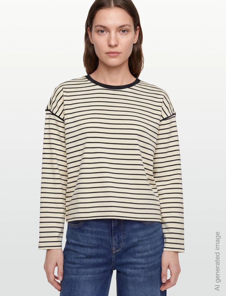 Vila - VISINNY O-NECK L/S TOP/PB - langärmlige tops - birch - 3