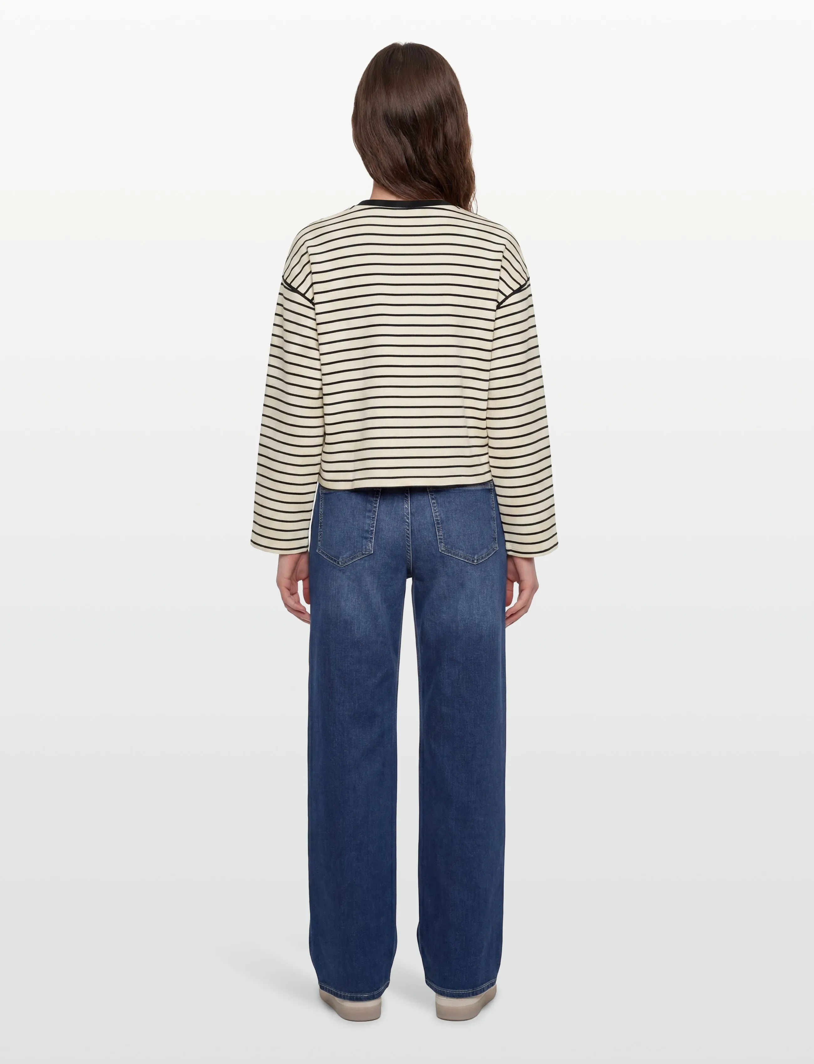 Vila - VISINNY O-NECK L/S TOP/PB - långärmade toppar - birch - 4