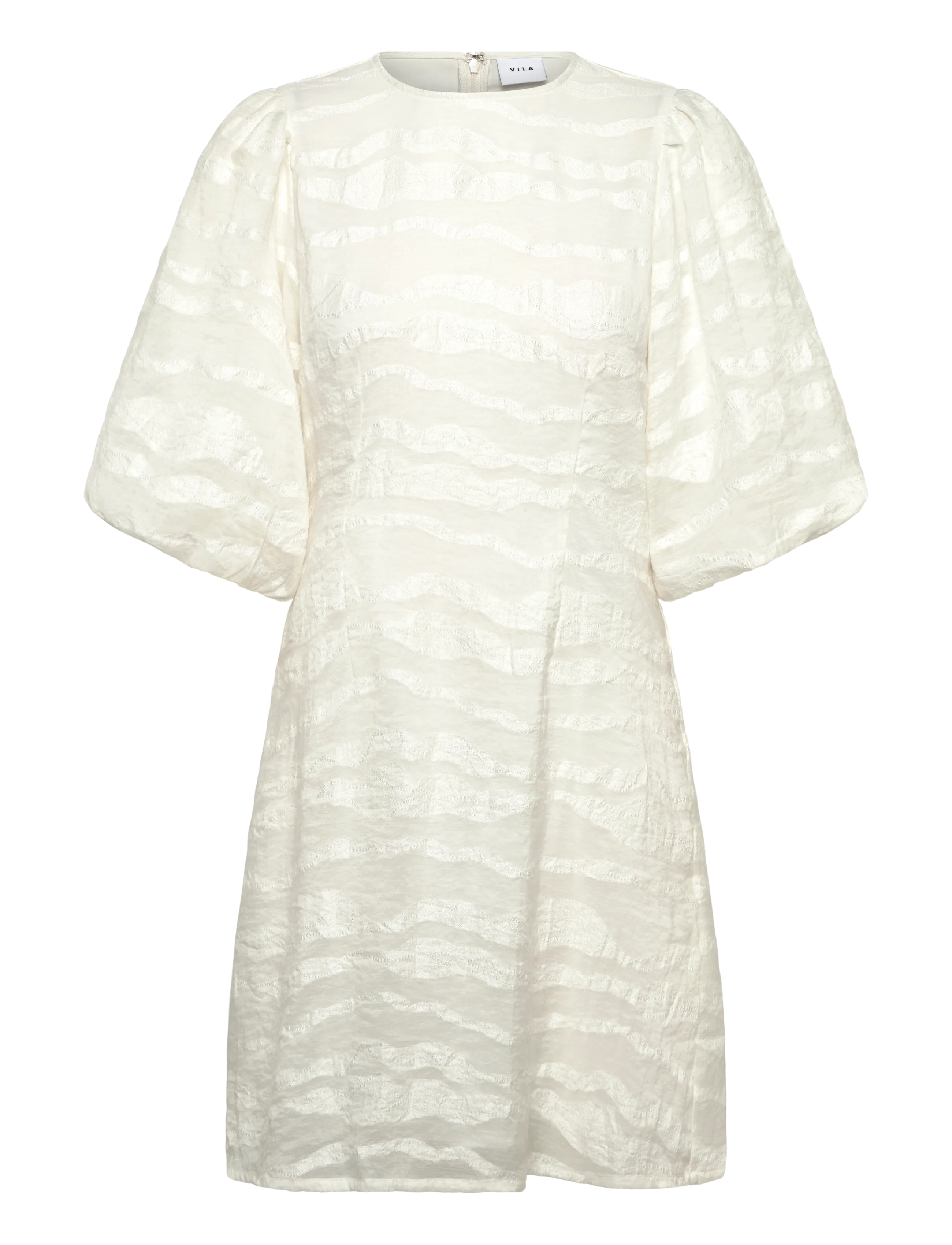 VILA Vihalli 2/4 Volume Sleeve Kleid Cream - 40 - Damen