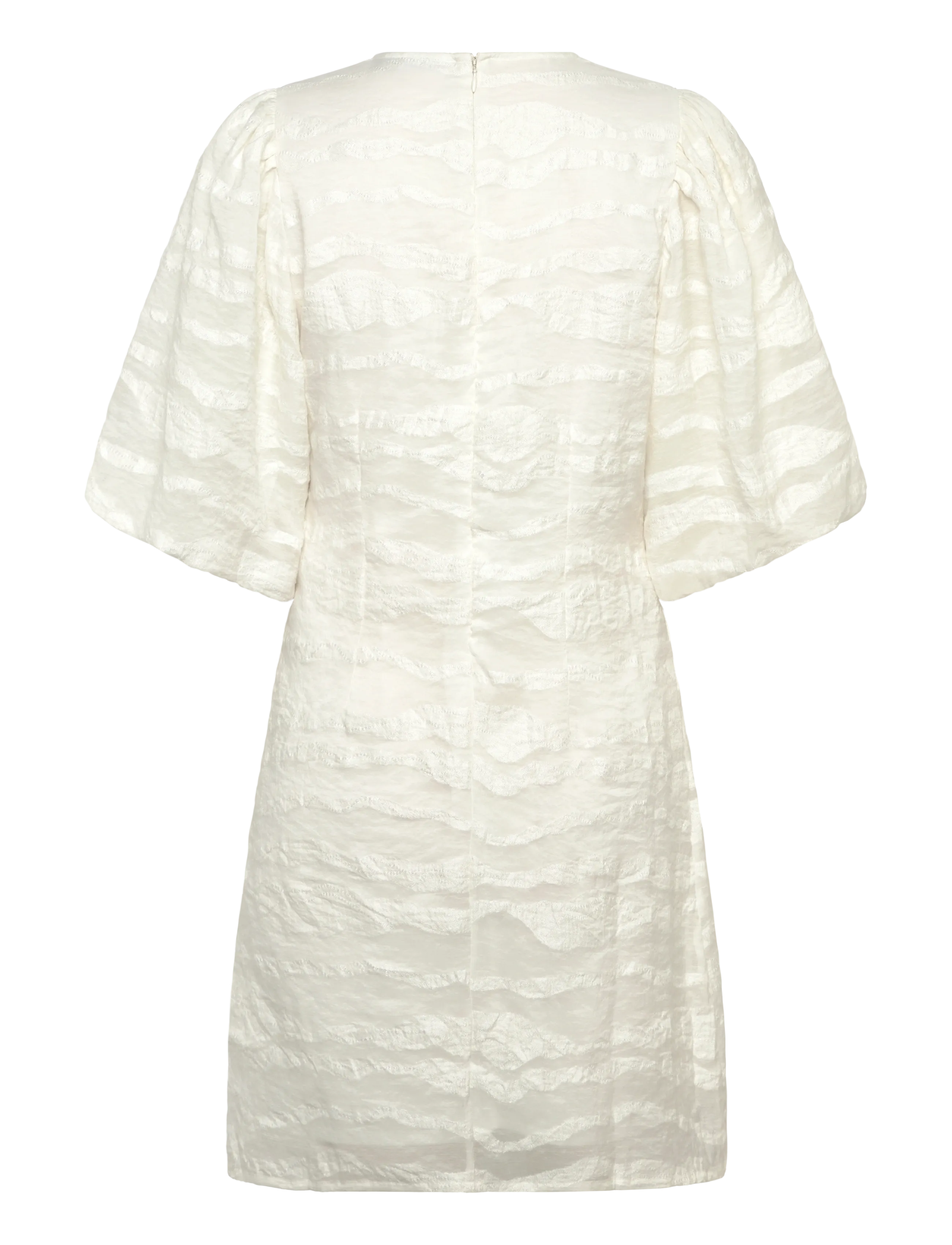 Vila - VIHALLI 2/4 VOLUME SLEEVE DRESS - sukienki krótkie - cloud dancer - 1