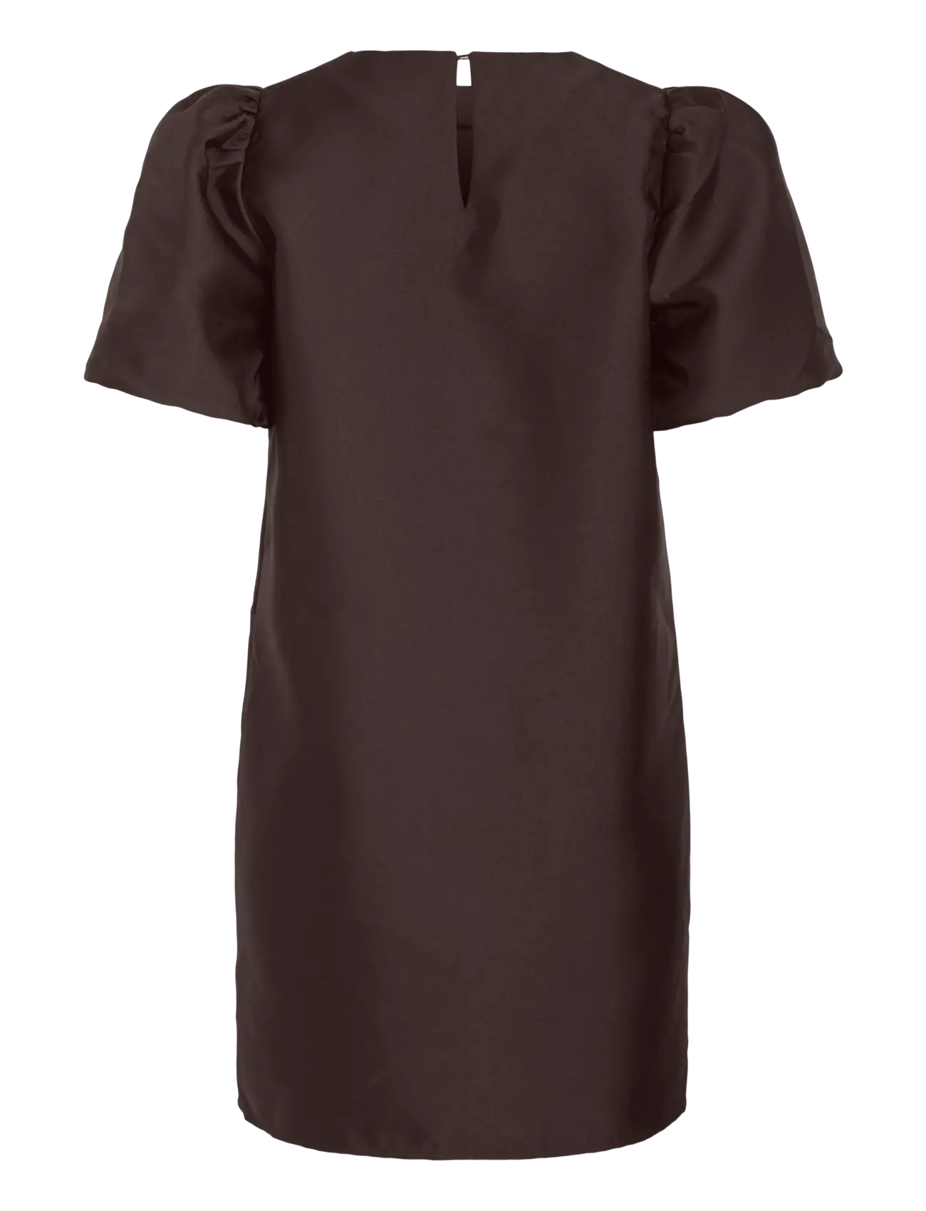 Vila - VISHINA 2/4 O-NECK SHORT DRESS/1/PTY/KA - partykleider - coffee bean - 1