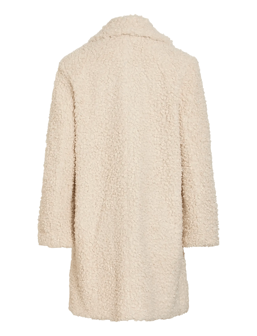 Vila - VIMAJDA L/S TEDDY JACKET /OTW - fuskpäls - birch - 2