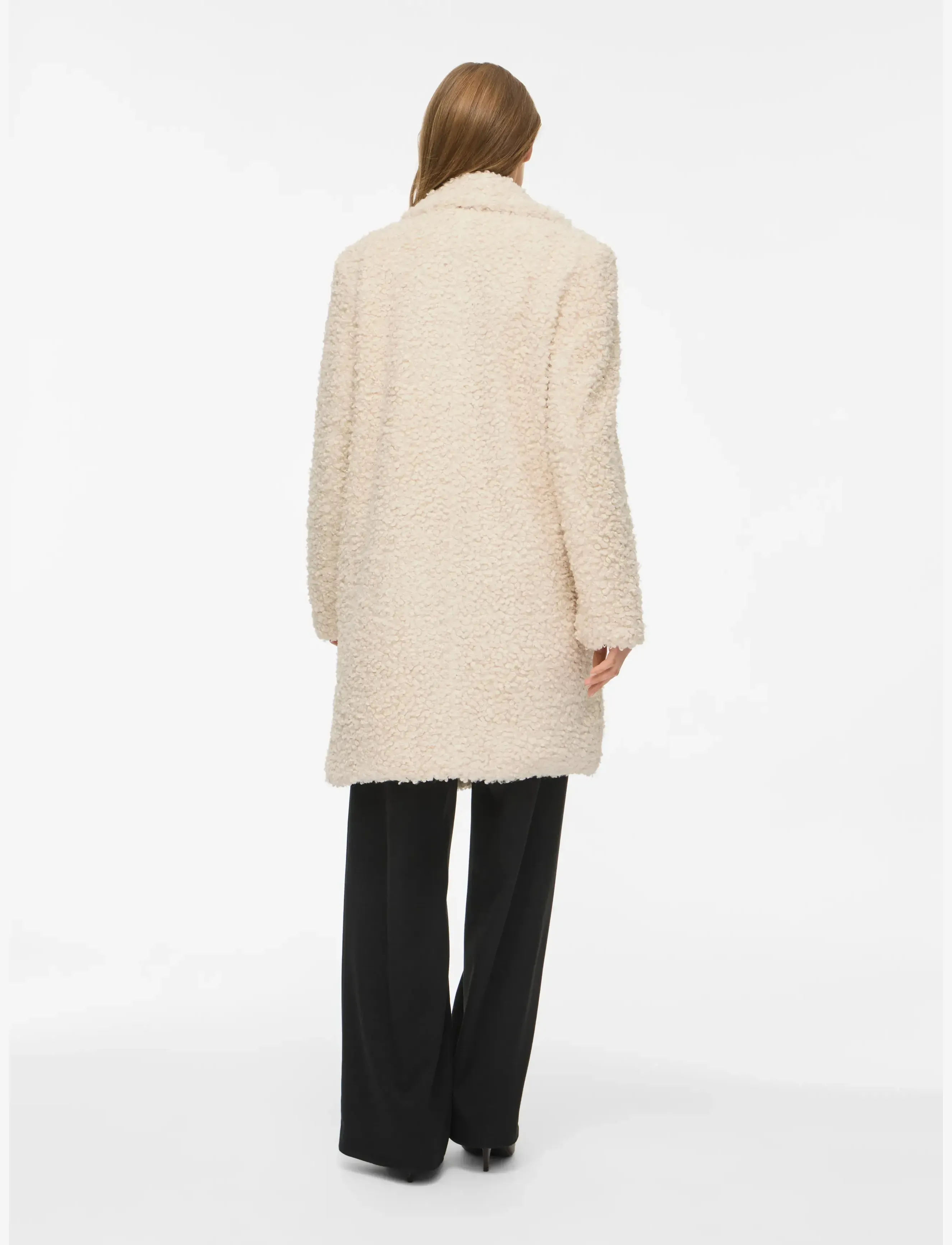 Vila - VIMAJDA L/S TEDDY JACKET /OTW - fuskpäls - birch - 3