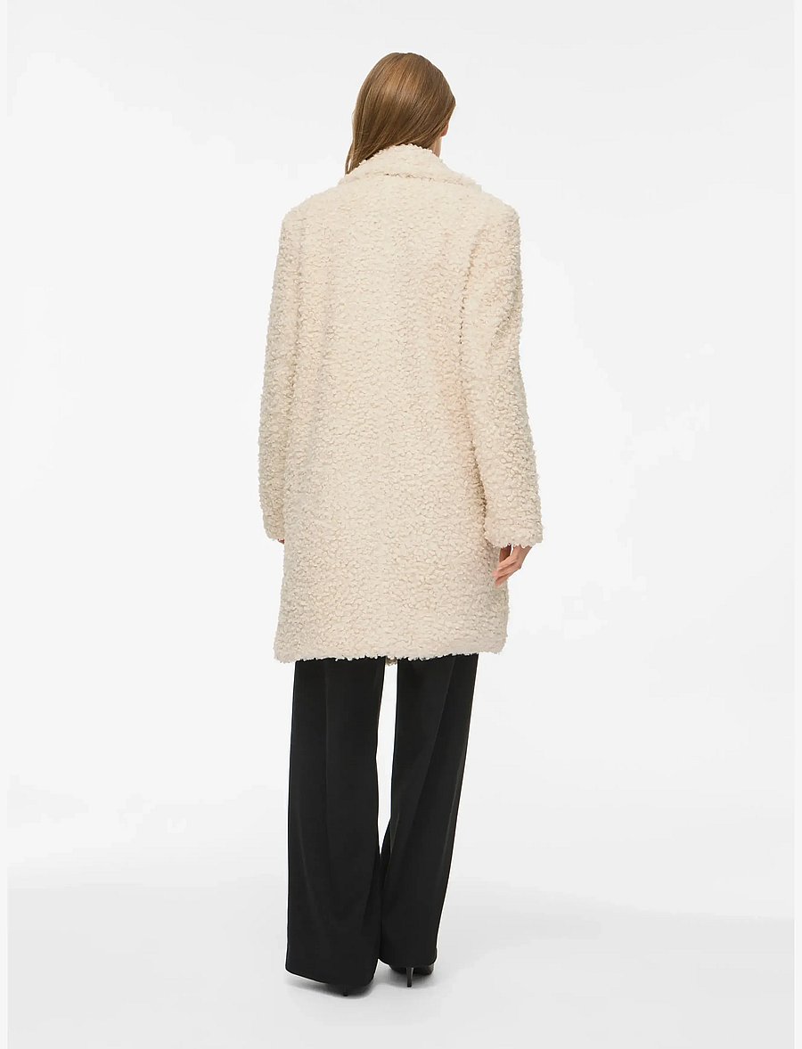 Vila - VIMAJDA L/S TEDDY JACKET /OTW - fuskpäls - birch - 3