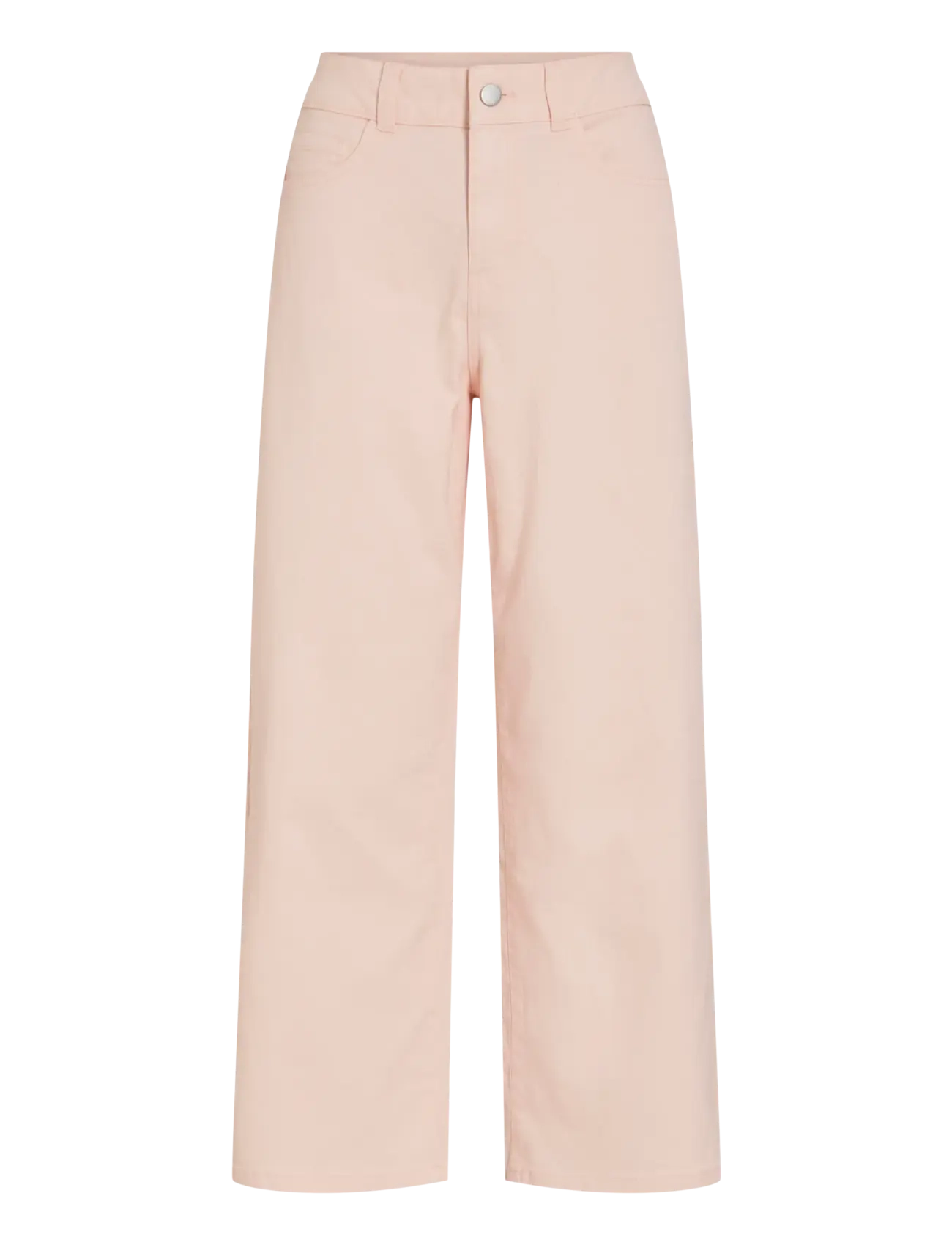 Vila VIEMMA HW 7/8 WIDE JEANS NUS - Jeans - CHERRY BLOSSOM / pink/rose