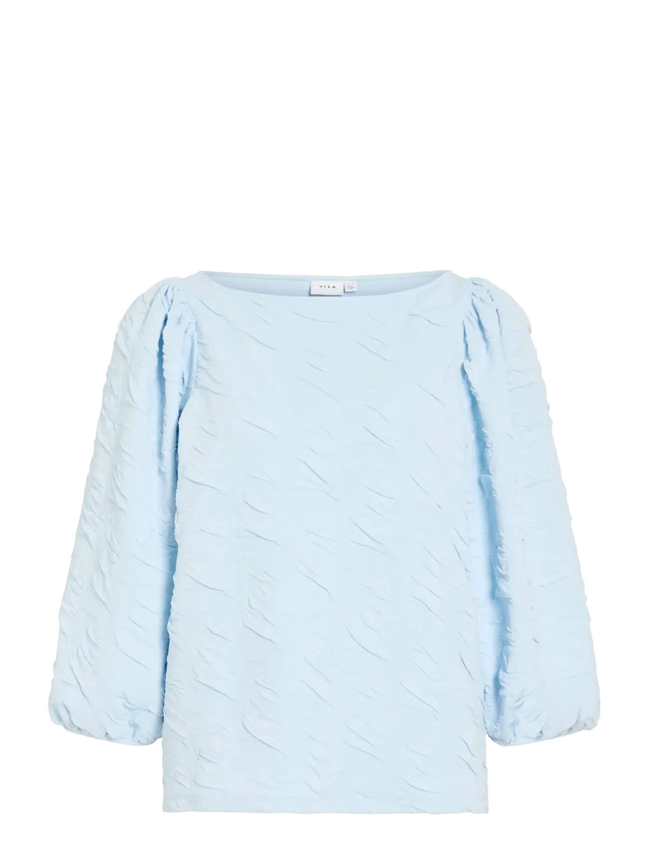Vila VIDEVERA BOATNECK 3/4 JACQUARD TOP/R/1 - Vila - NANTUCKET BREEZE / blue