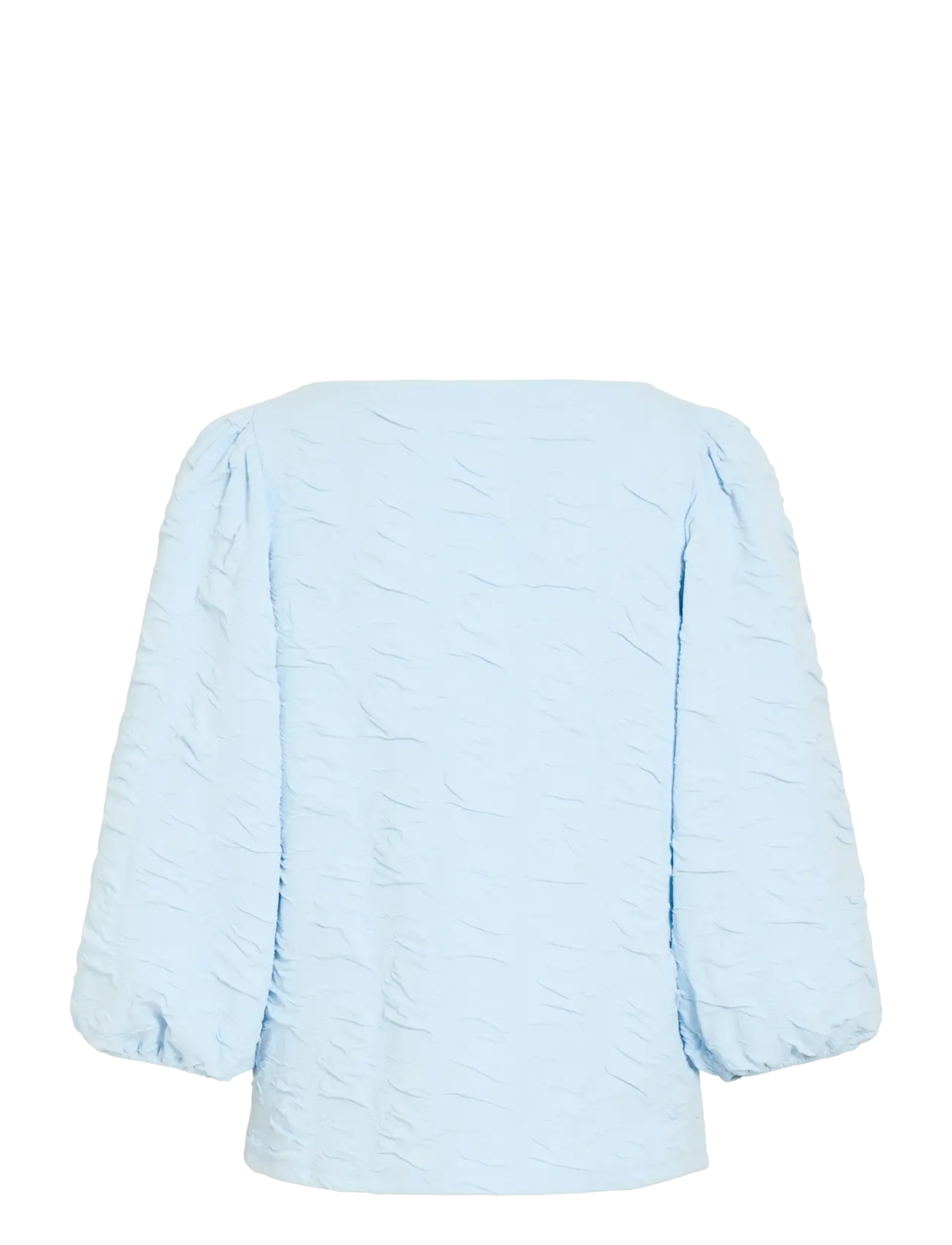 Vila - VIDEVERA BOATNECK 3/4 JACQUARD TOP/R/1 - langærmede bluser - nantucket breeze - 2