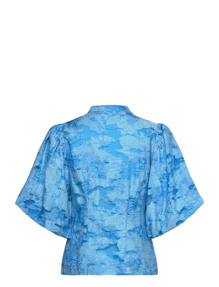 Vila - VIAGGA 2/4 TOP - kurzärmelige blusen - bonnie blue - 1