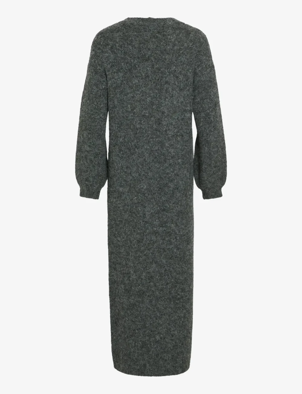 Vila - VINYNNI OPEN L/S LONG KNIT CARDIGAN/LN - cardigans - dark grey melange - 1