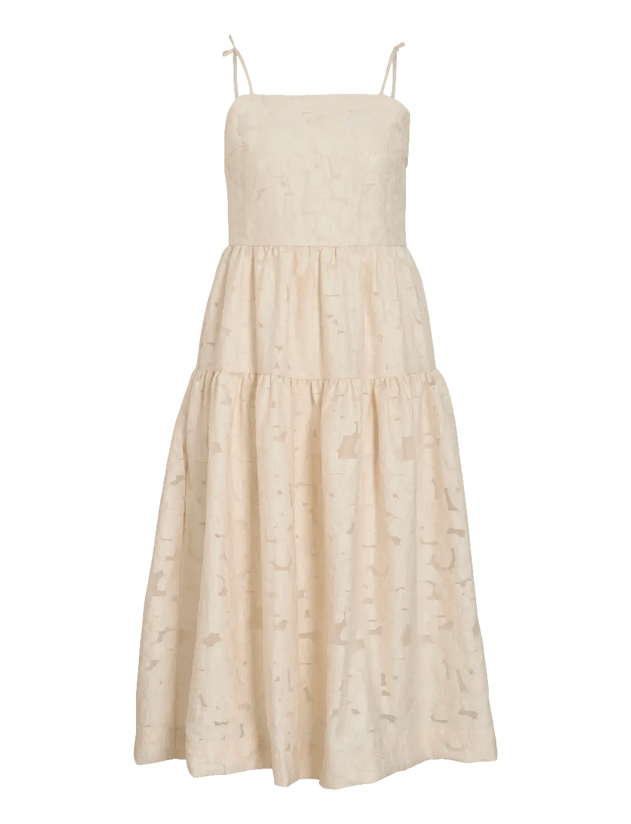 Vila - VIHELNA STRAP MIDI DRESS - konfirmation - birch - 1