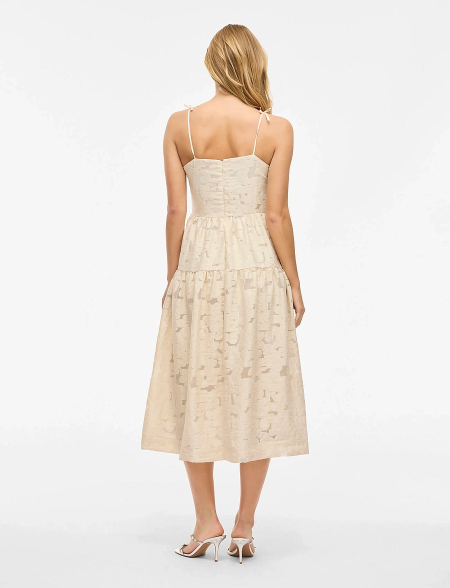 Vila - VIHELNA STRAP MIDI DRESS - konfirmation - birch - 3