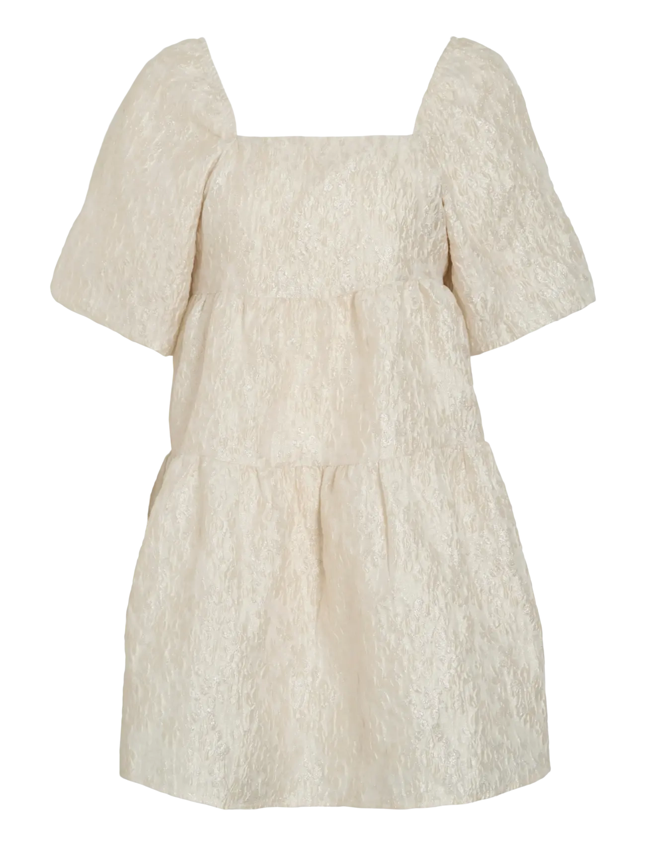 Vila VIHELLA 2/4 DRESS - Klänningar - BIRCH / cream