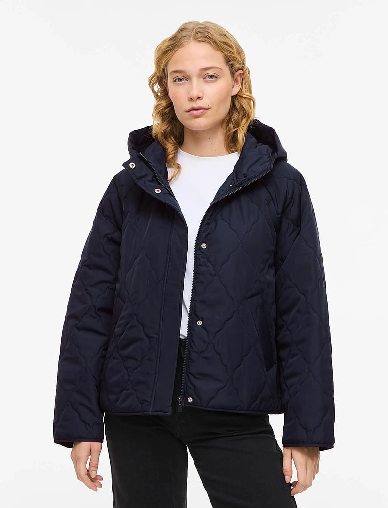 Vila - VINOVA L/S QUILTED JACKET/RN - frühlingsjacken - navy blazer - 0