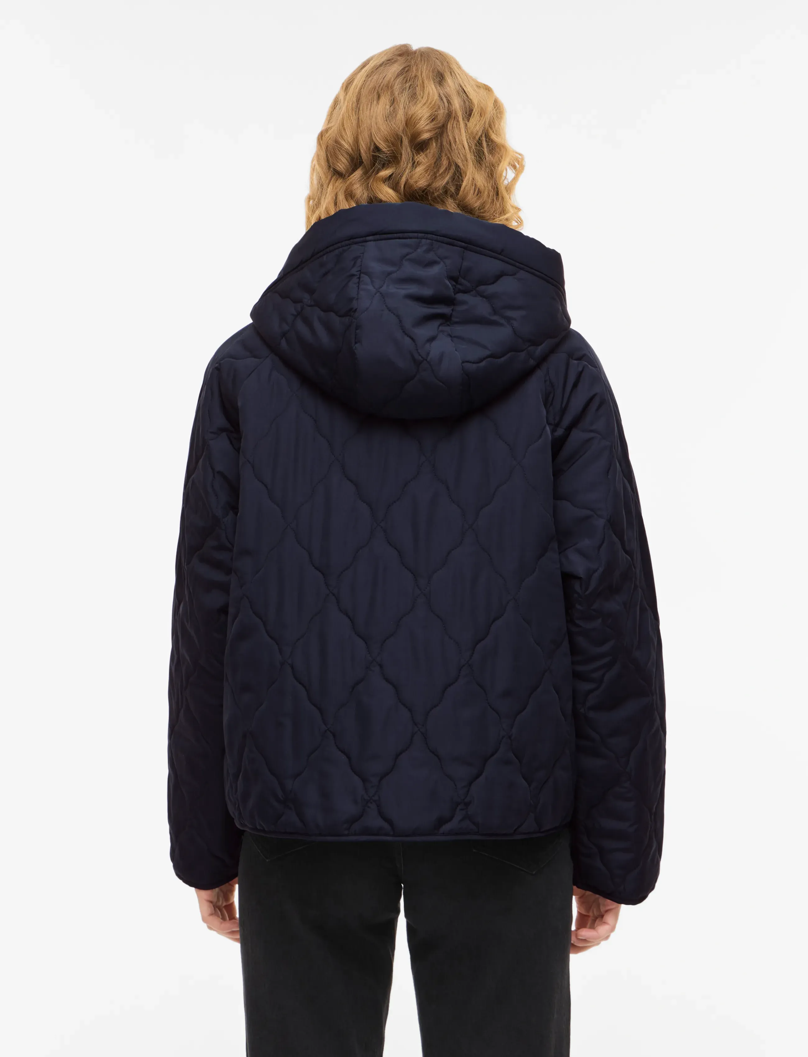 Vila - VINOVA L/S QUILTED JACKET/RN - quiltade jackor - navy blazer - 3