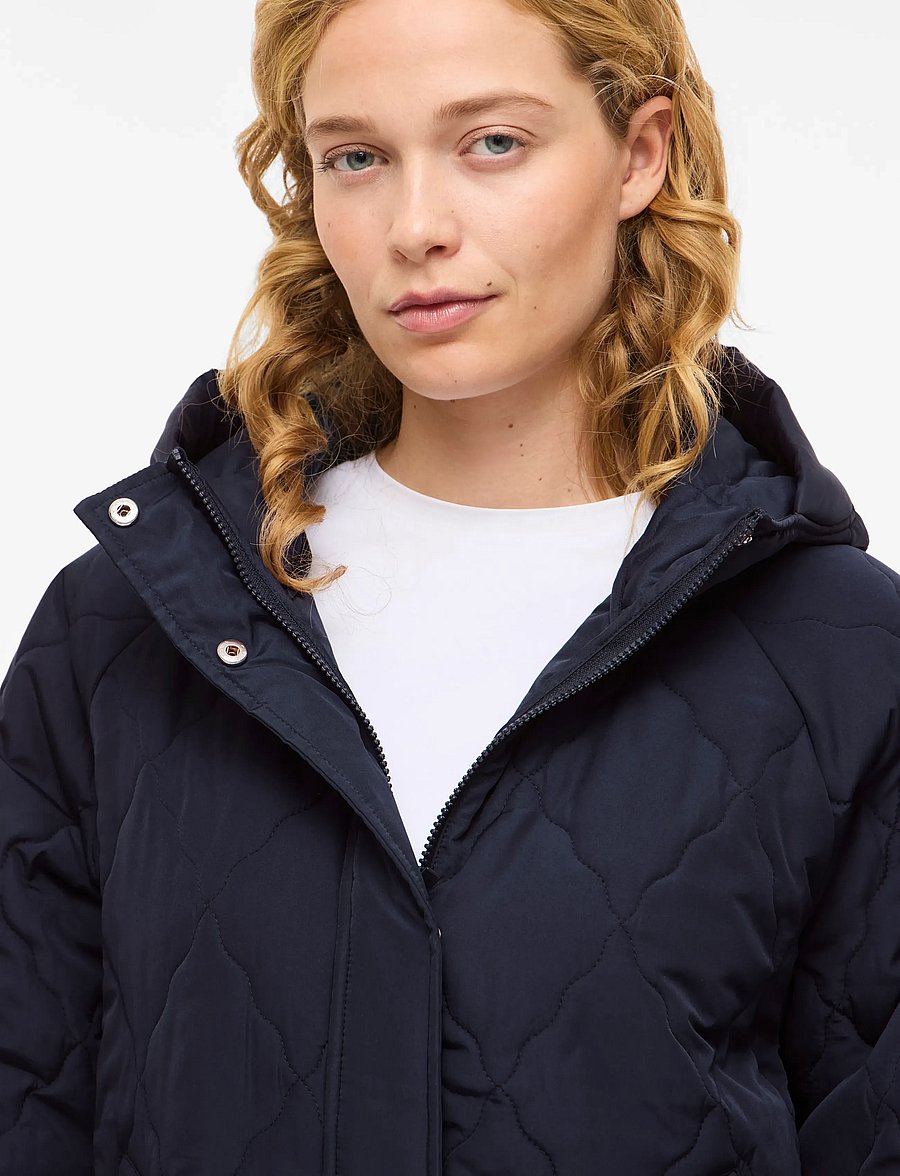 Vila - VINOVA L/S QUILTED JACKET/RN - quiltade jackor - navy blazer - 5