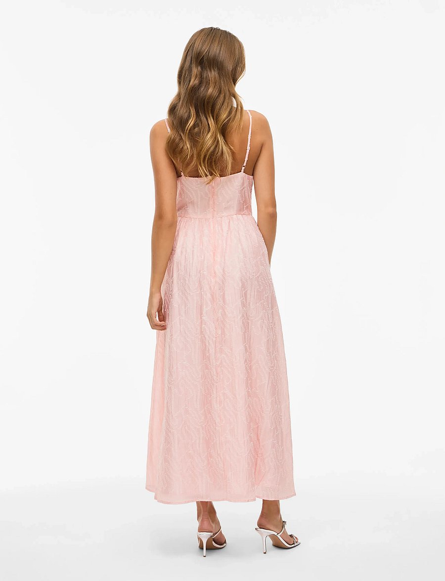 Vila - VIROJA S/L MIDI DRESS - sommerkleider - pink nectar - 3