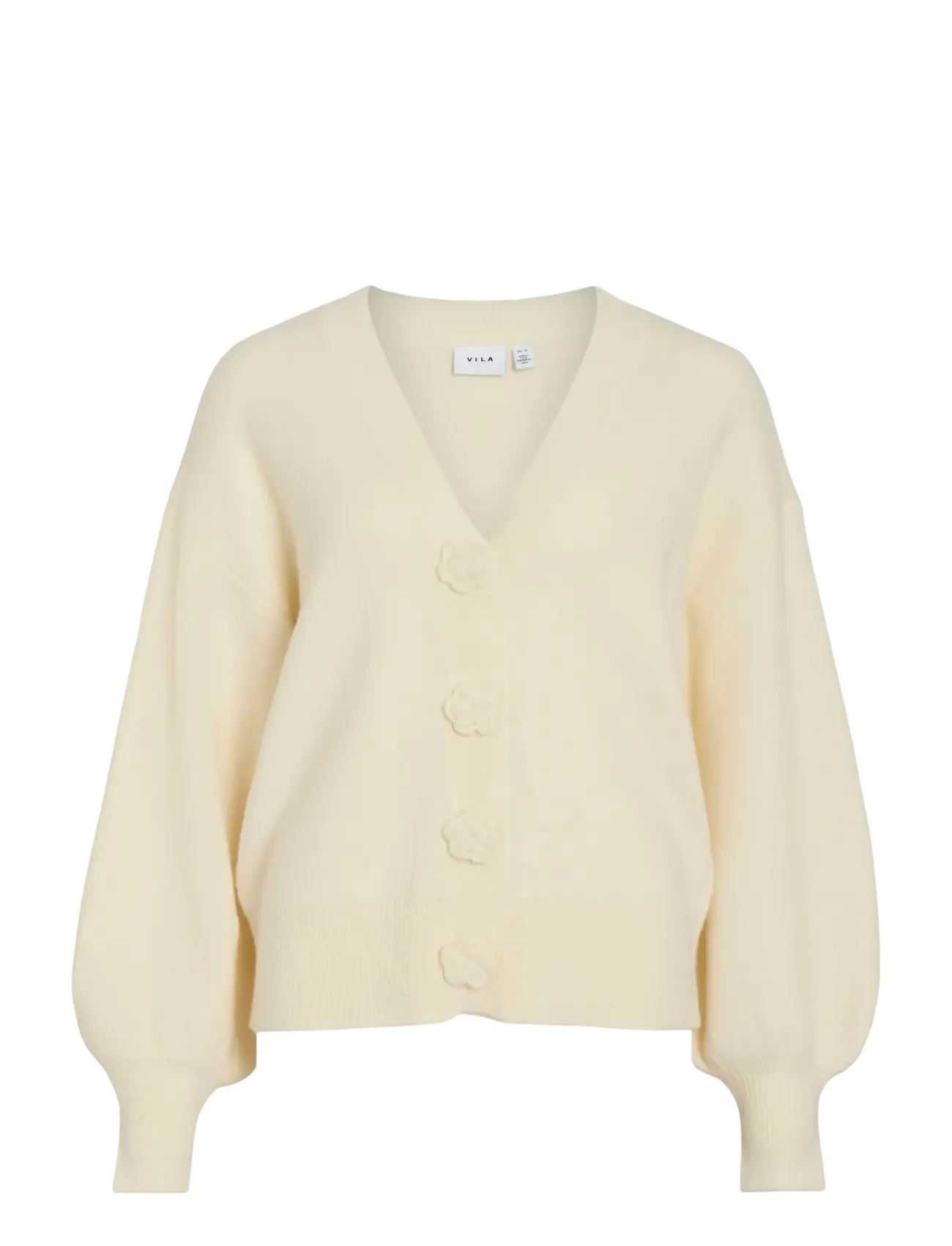 Vila - VIRADIA L/S ROSE CARDIGAN - kardiganid - birch - 1