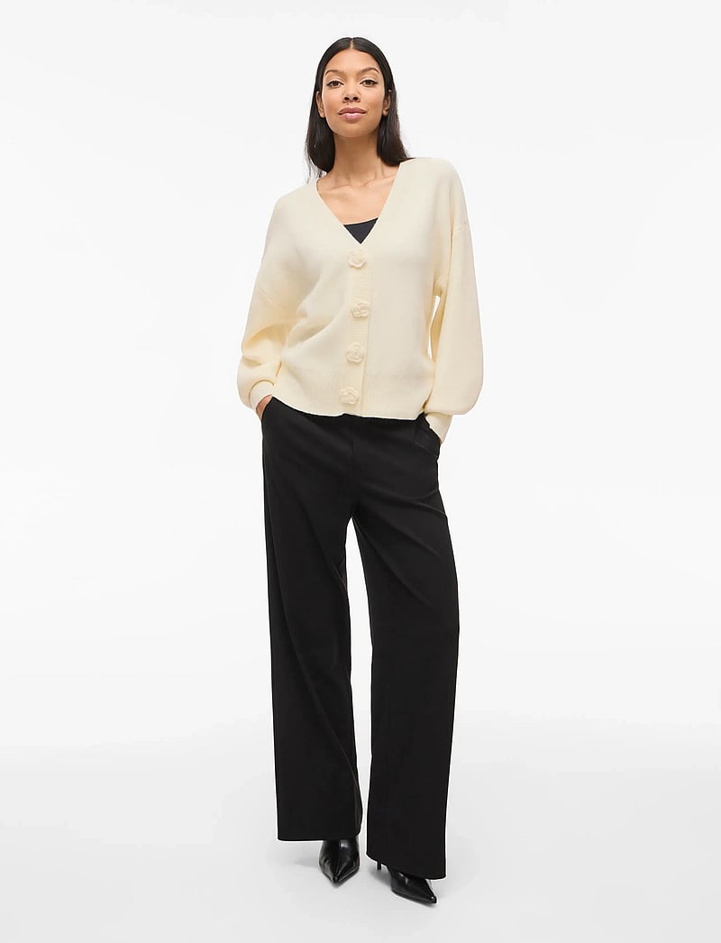 Vila - VIRADIA L/S ROSE CARDIGAN - kardiganid - birch - 4