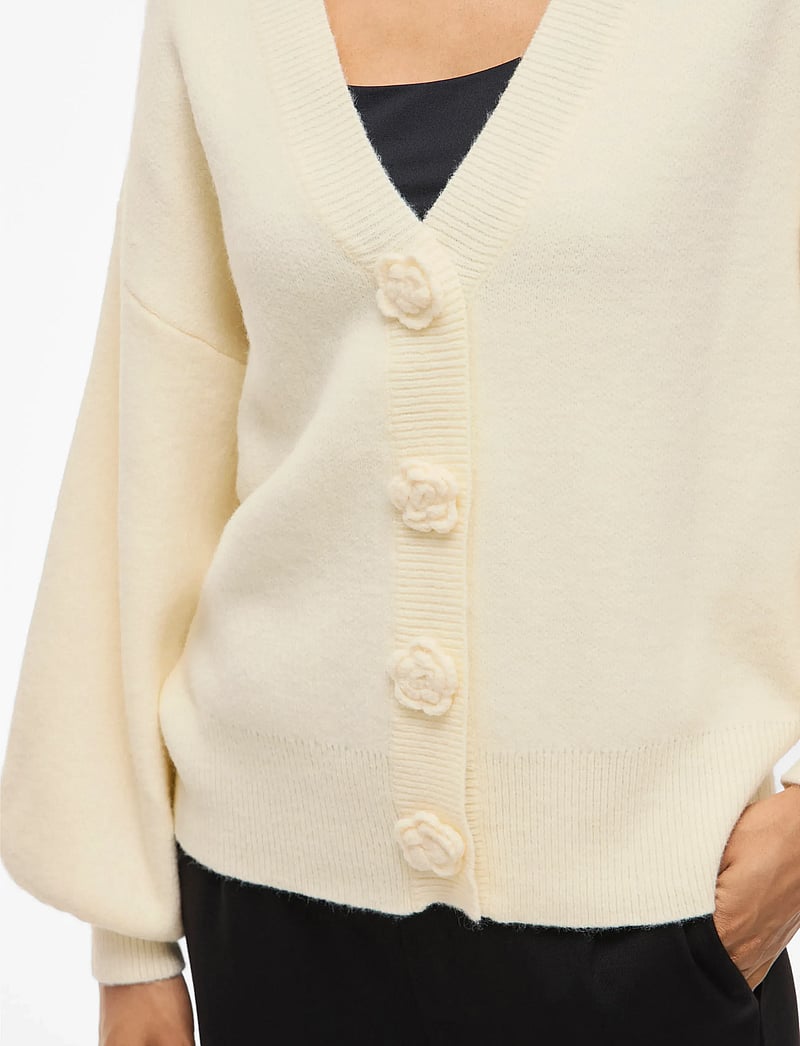 Vila - VIRADIA L/S ROSE CARDIGAN - kardiganid - birch - 5