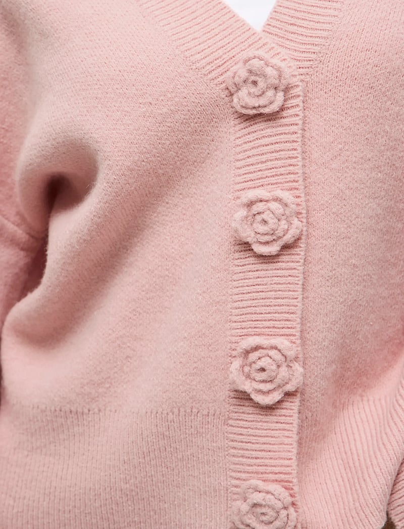 Vila - VIRADIA L/S ROSE CARDIGAN - cardigans - pink nectar - 5