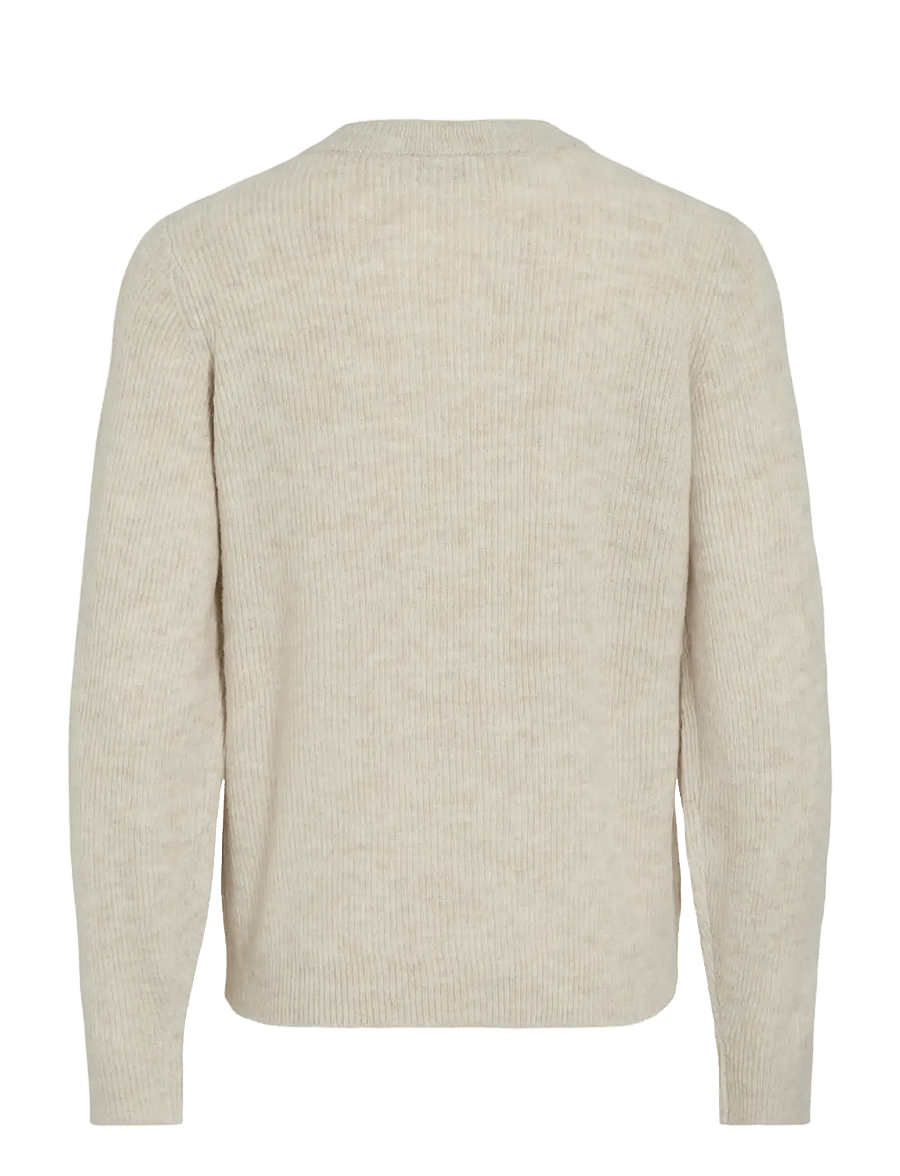 Vila - VIVIOLI O-NECK RIB KNIT CARDIGAN-NOOS - strickjacken - super light natural melan - 2