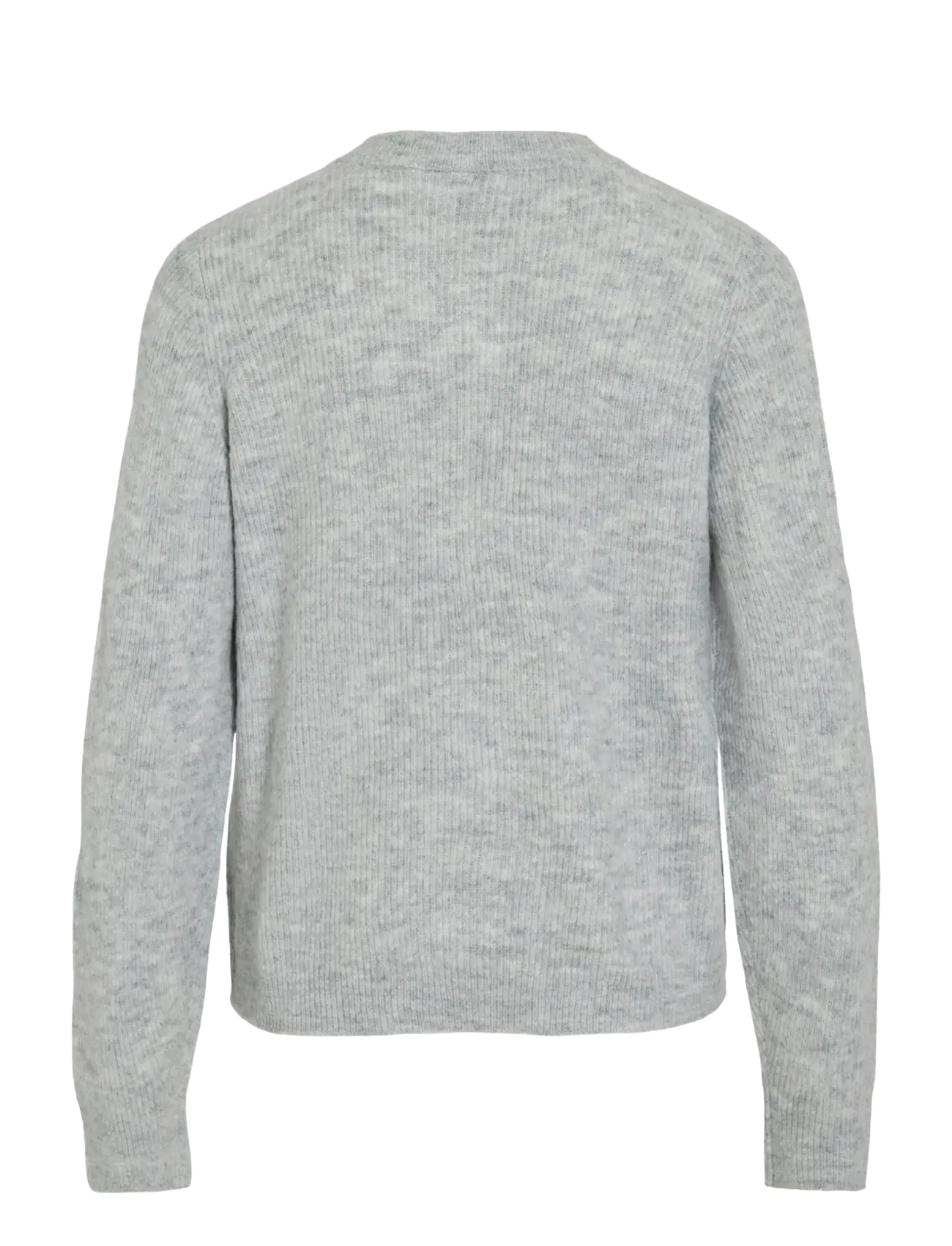 Vila - VIVIOLI O-NECK RIB KNIT CARDIGAN-NOOS - koftor - light grey melange - 2
