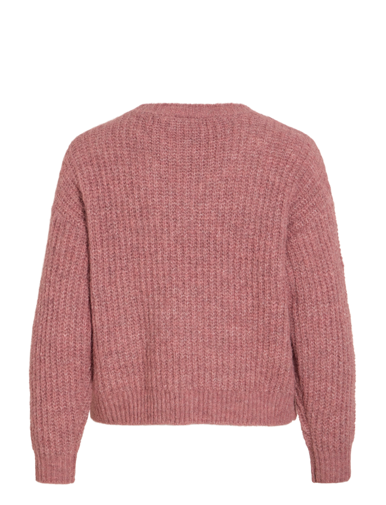 Vila - VILAMPE V-NECK L/S KNIT TOP-NOOS - kampsunid - nostalgia rose - 2