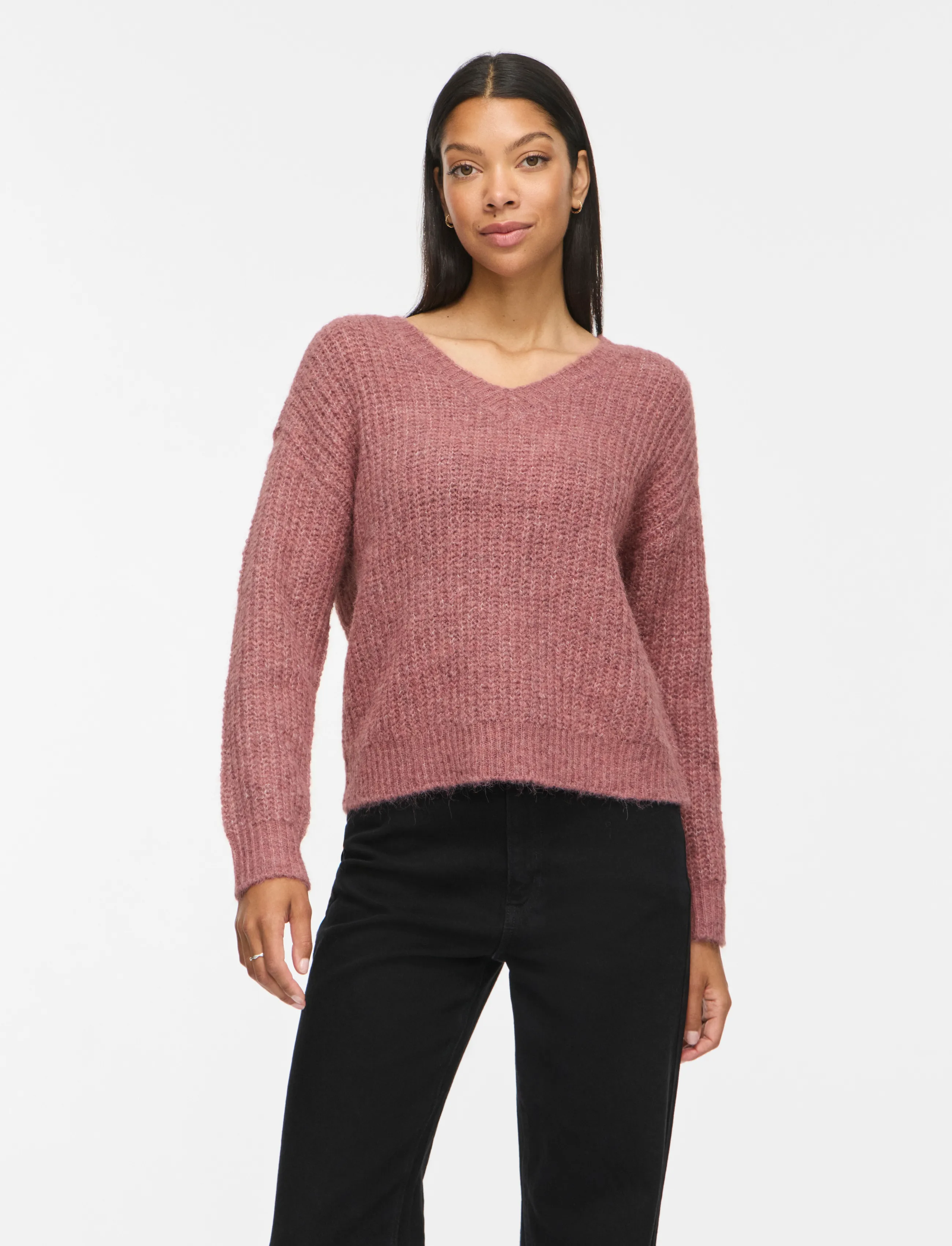 Vilampe V-Neck L/S Knit Top-Noos