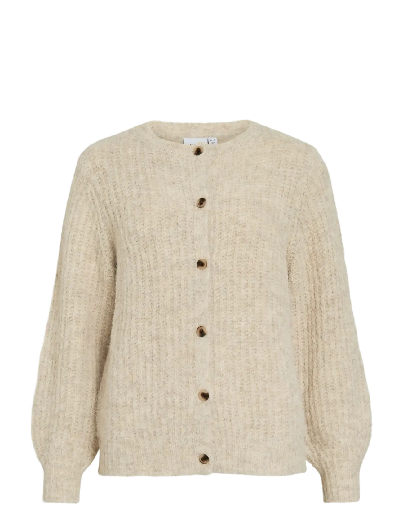 Vila VILAMPE O-NECK L/S KNIT CARDIGAN-NOOS - Cardigans - SUPER LIGHT NATURAL MELAN / cream