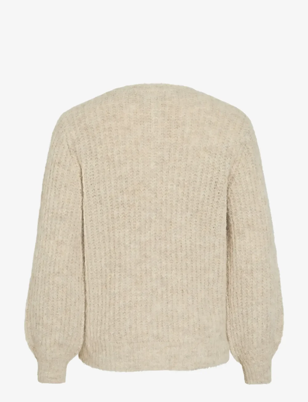 Vila - VILAMPE O-NECK L/S KNIT CARDIGAN-NOOS - koftor - super light natural melan - 1