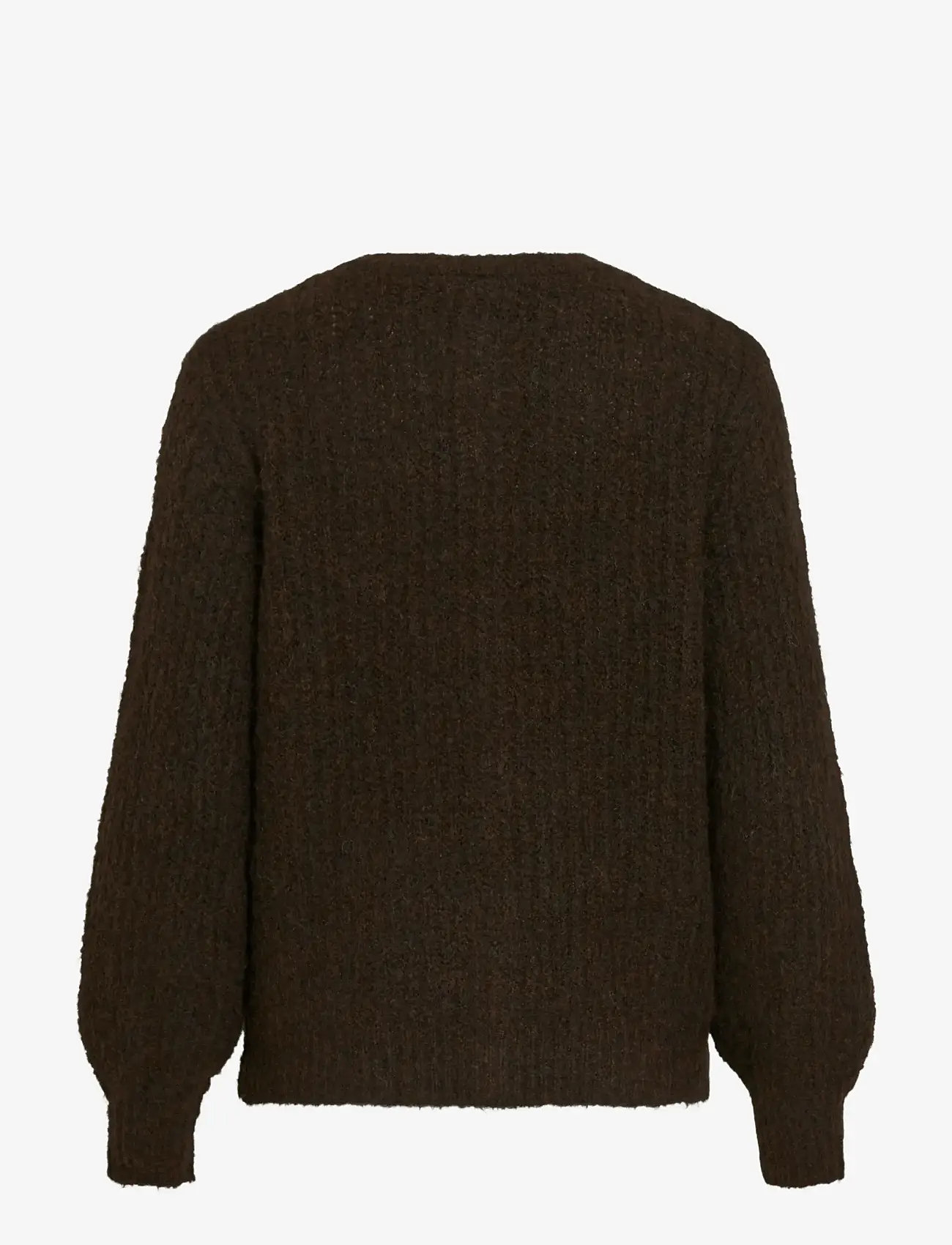 Vila - VILAMPE O-NECK L/S KNIT CARDIGAN-NOOS - kardiganai - coffee bean - 2