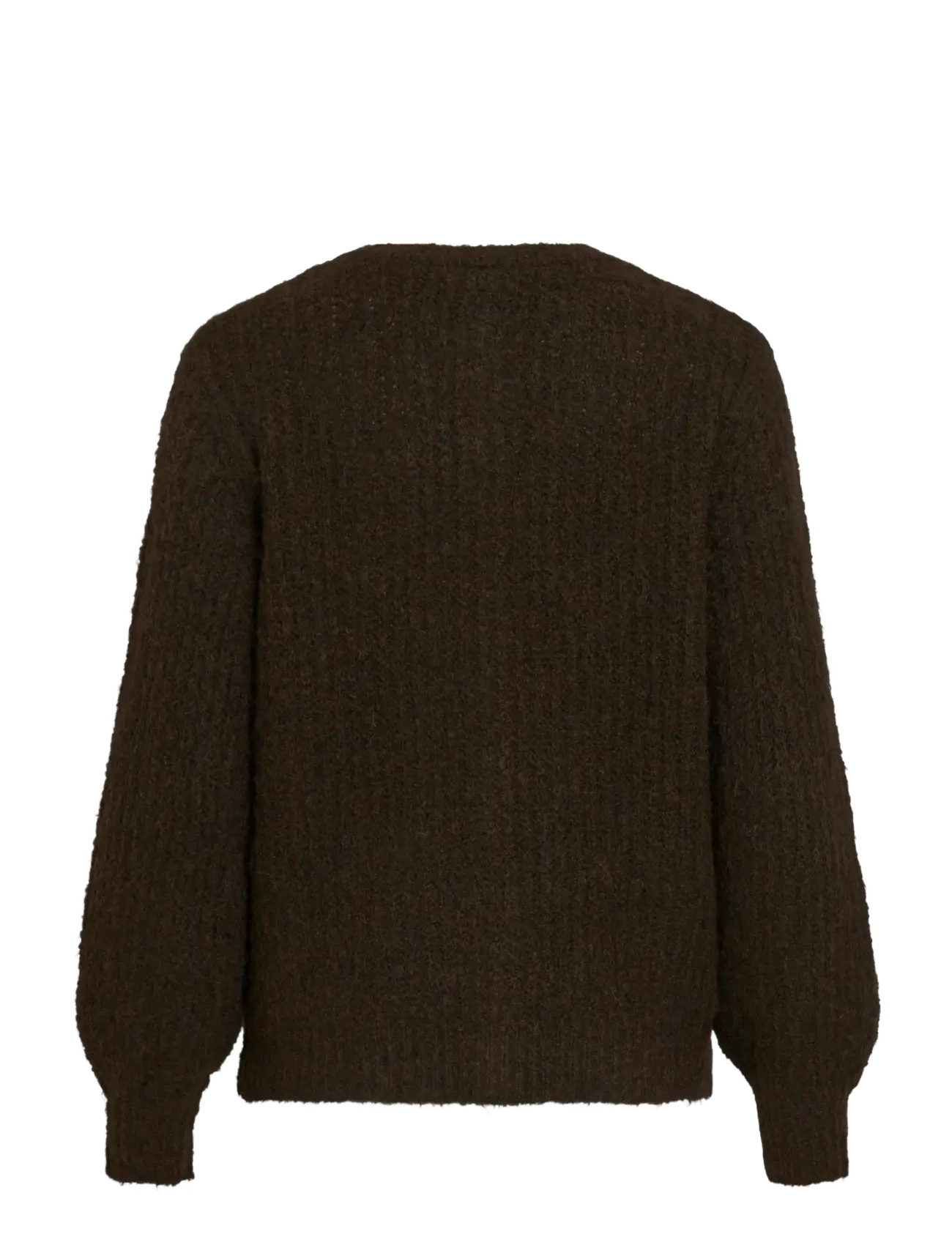 Vila - VILAMPE O-NECK L/S KNIT CARDIGAN-NOOS - gilets - coffee bean - 2
