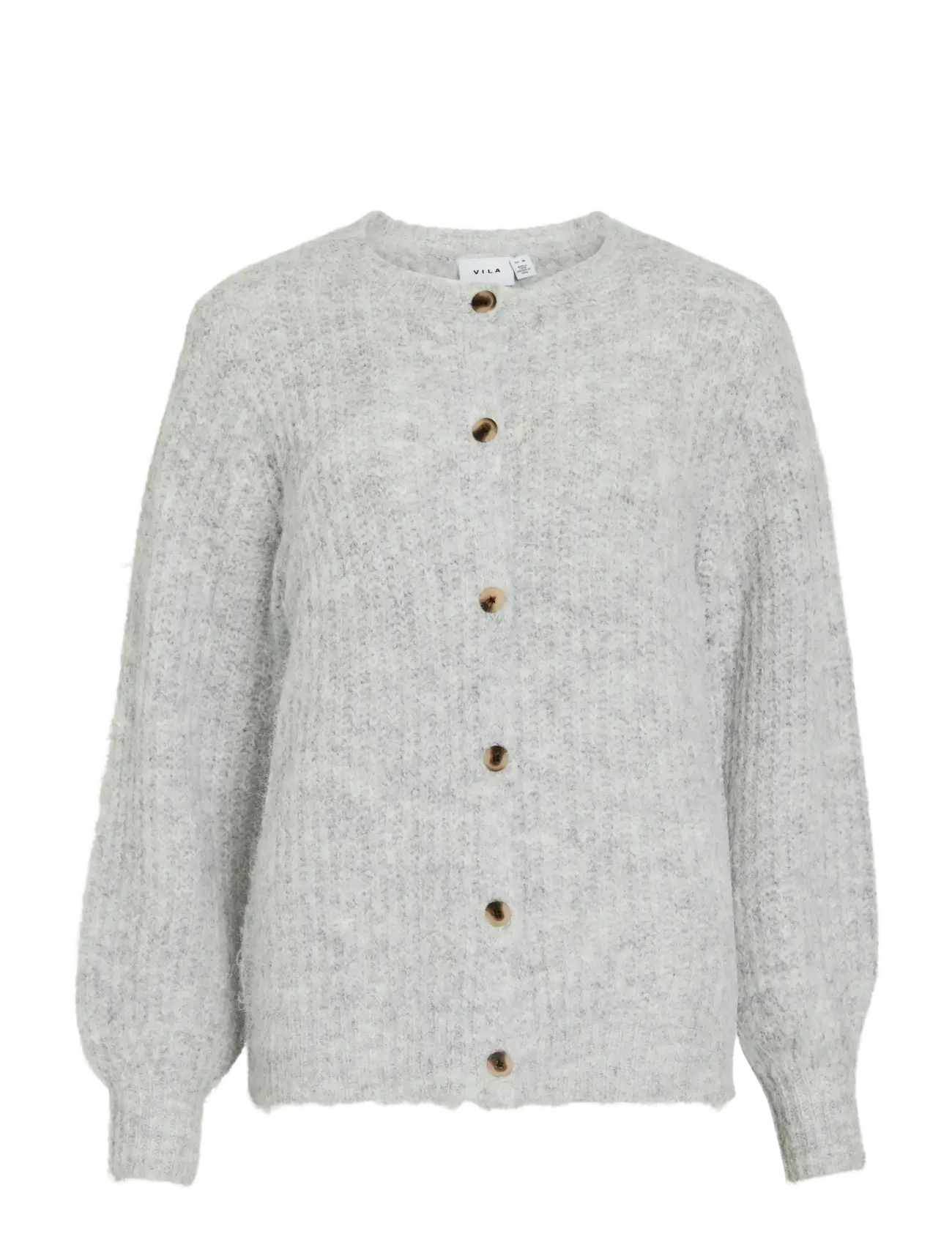 VILA Vilampe O-Neck L/S Knit Cardigan-Noos Grau - XS - Damen