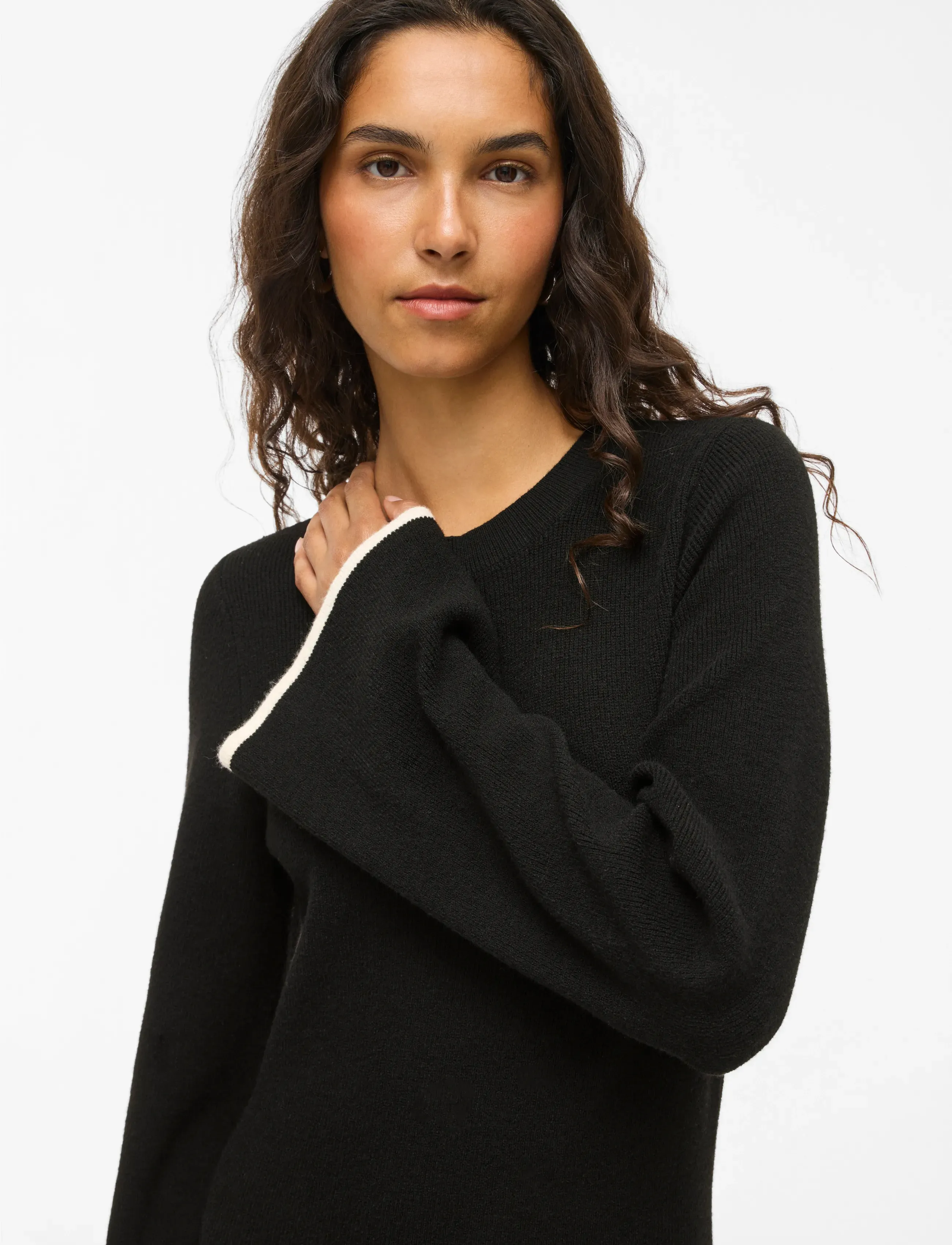 VILA Vikerry O-Neck L/S Knit Maxi Dress-Noos maxiklänningar dam – bild 5