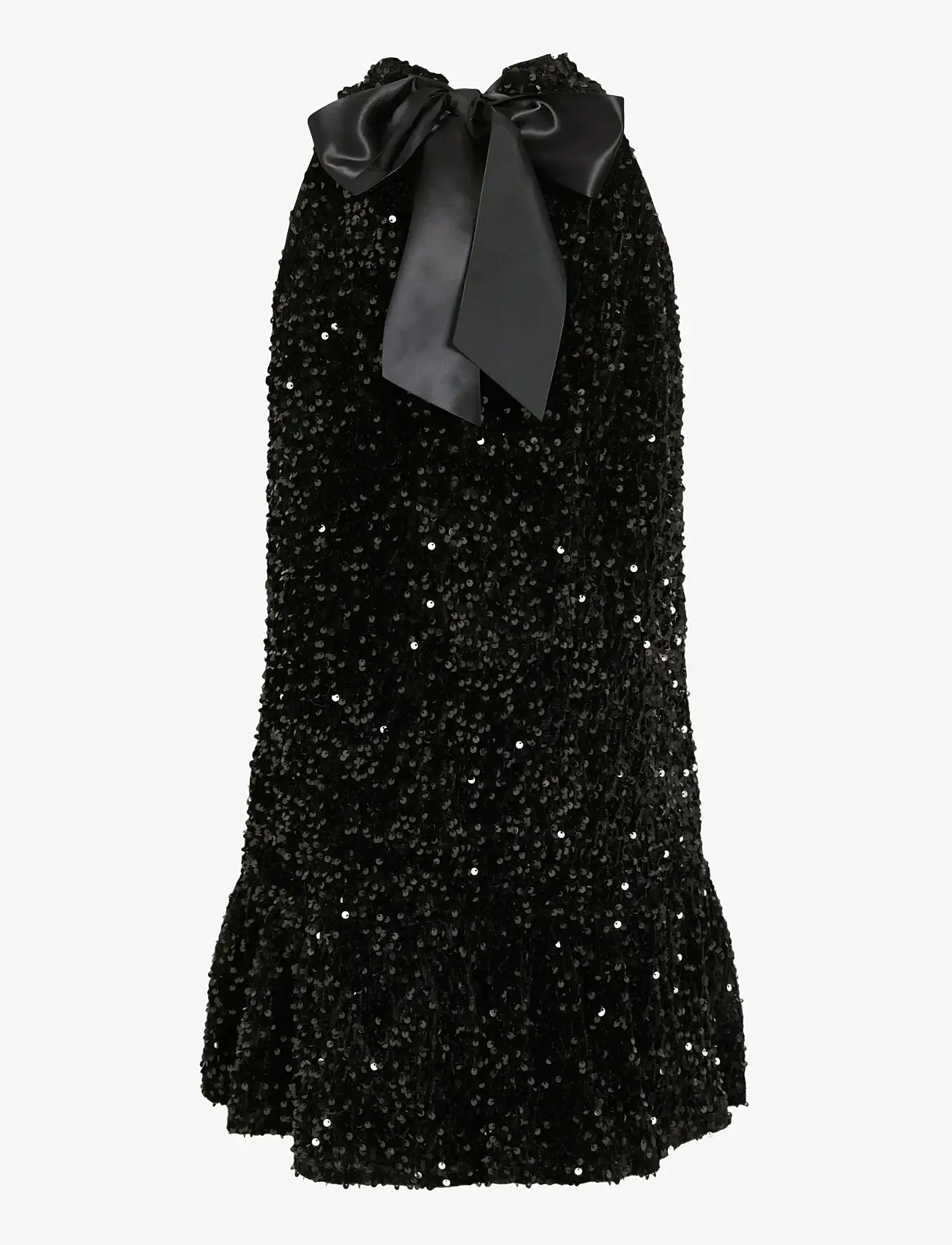 Vila - VIBELIEVE S/L SEQUINS DRESS/PTY/KA - litterkleidid - black - 2