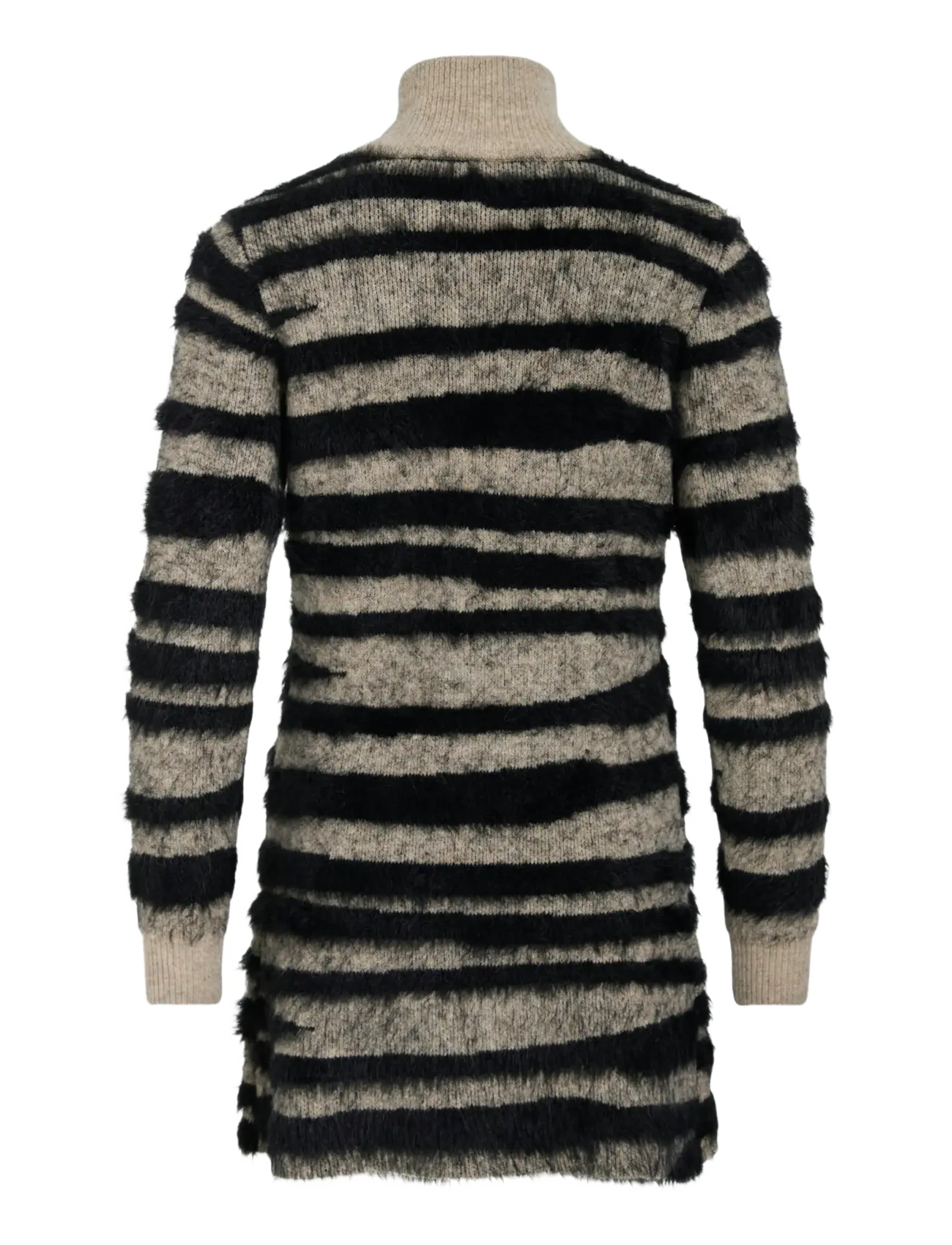 Vila - VIALDA L/S HIGHNECK KNIT DRESS/KA - gebreide jurken - natural melange - 1