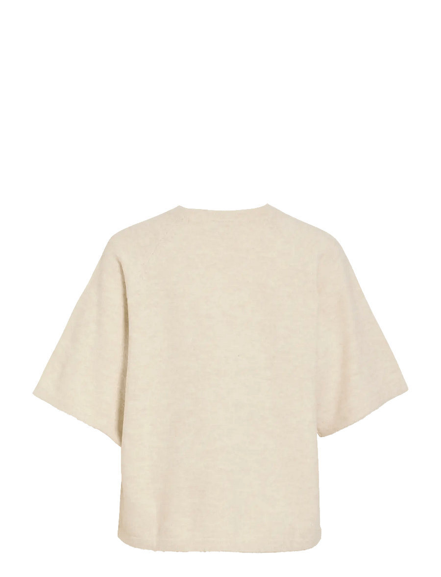 Vila - VILIGA 2/4 O-NECK KNIT TOP - NOOS - pullover - birch - 2