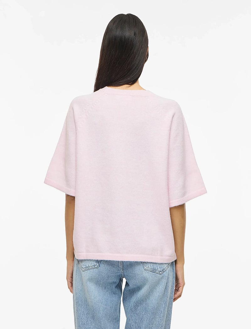 Vila - VILIGA 2/4 O-NECK KNIT TOP - NOOS - stickade tröjor - cherry blossom - 3