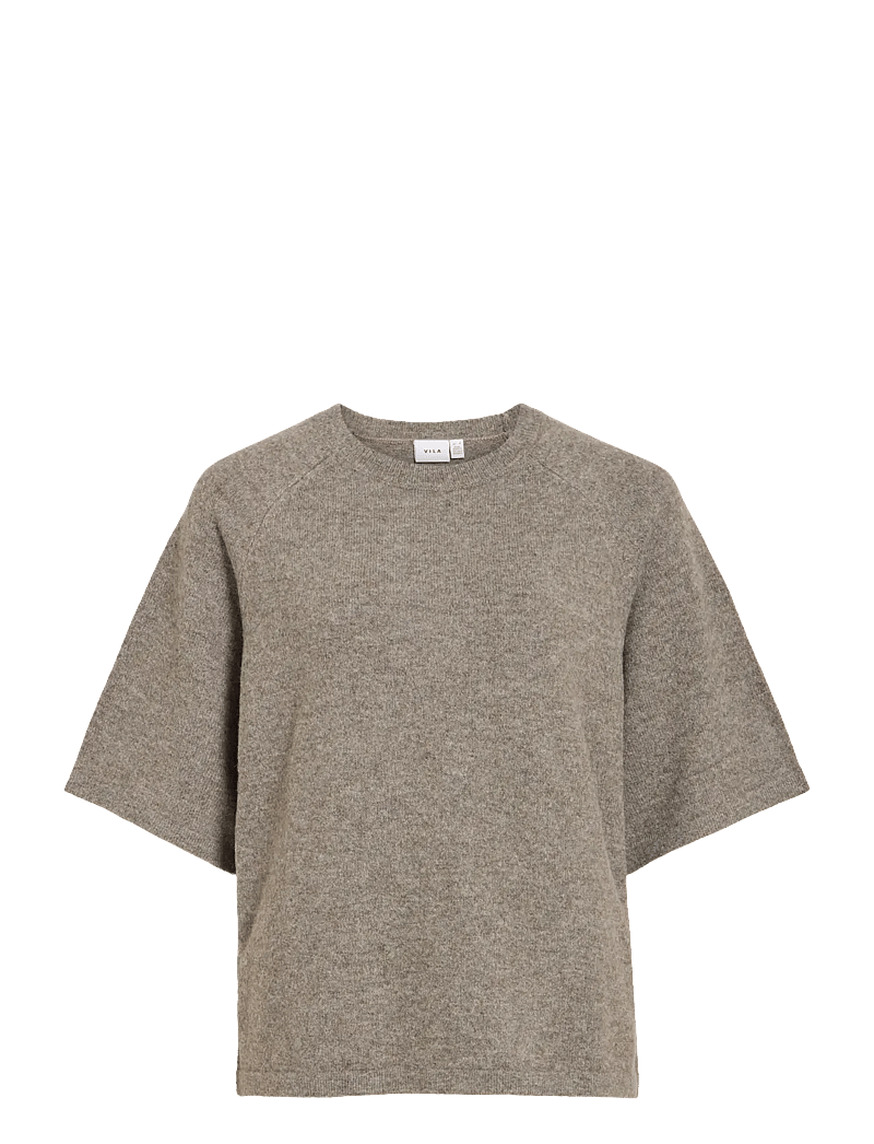 Vila - VILIGA 2/4 O-NECK KNIT TOP - NOOS - pullover - falcon - 1