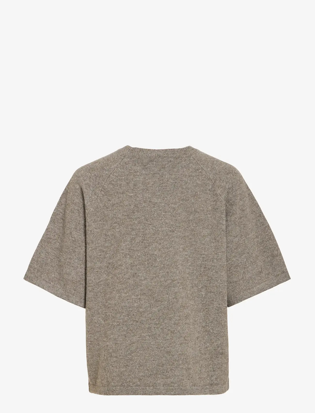Vila - VILIGA 2/4 O-NECK KNIT TOP - NOOS - striktrøjer - falcon - 2