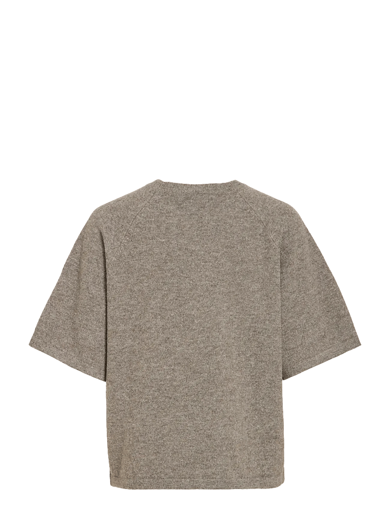 Vila - VILIGA 2/4 O-NECK KNIT TOP - NOOS - pullover - falcon - 2