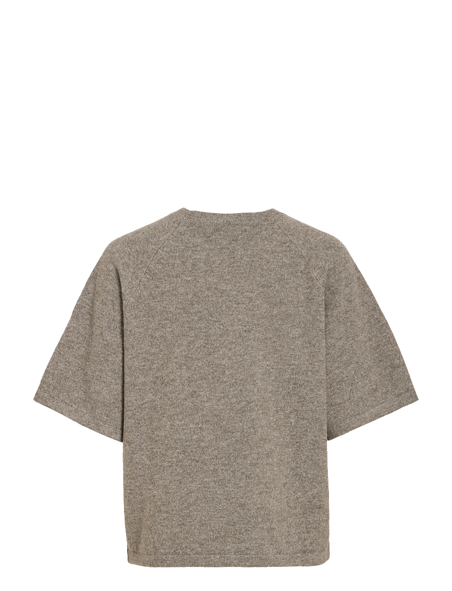 Vila - VILIGA 2/4 O-NECK KNIT TOP - NOOS - pullover - falcon - 2