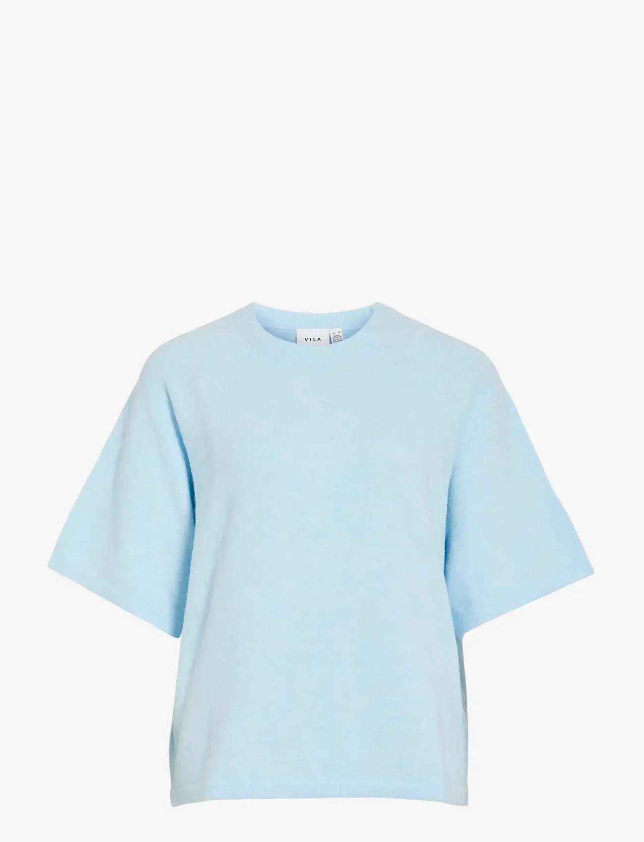 Vila - VILIGA 2/4 O-NECK KNIT TOP - NOOS - striktrøjer - nantucket breeze - 1
