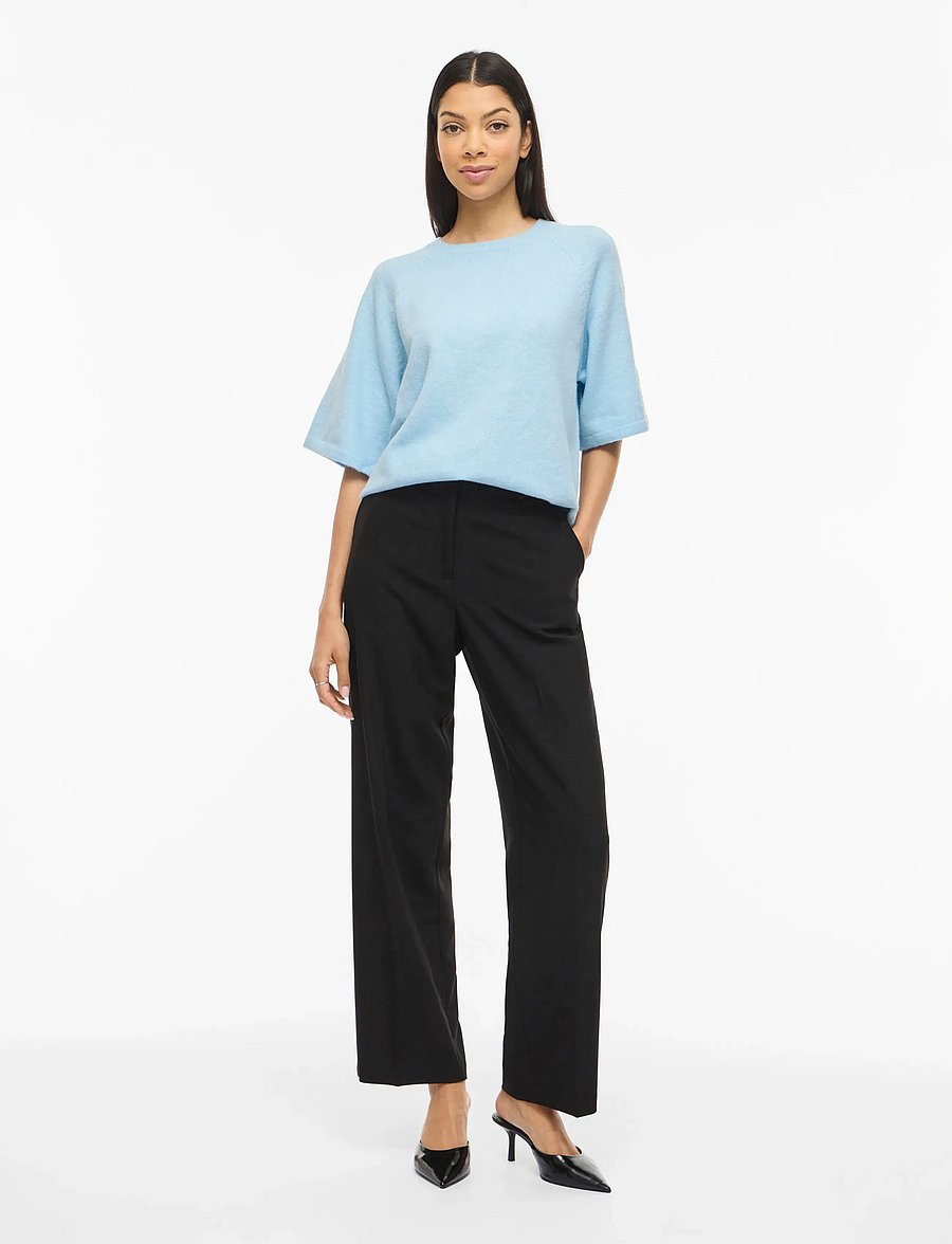 Vila - VILIGA 2/4 O-NECK KNIT TOP - NOOS - pullover - nantucket breeze - 4